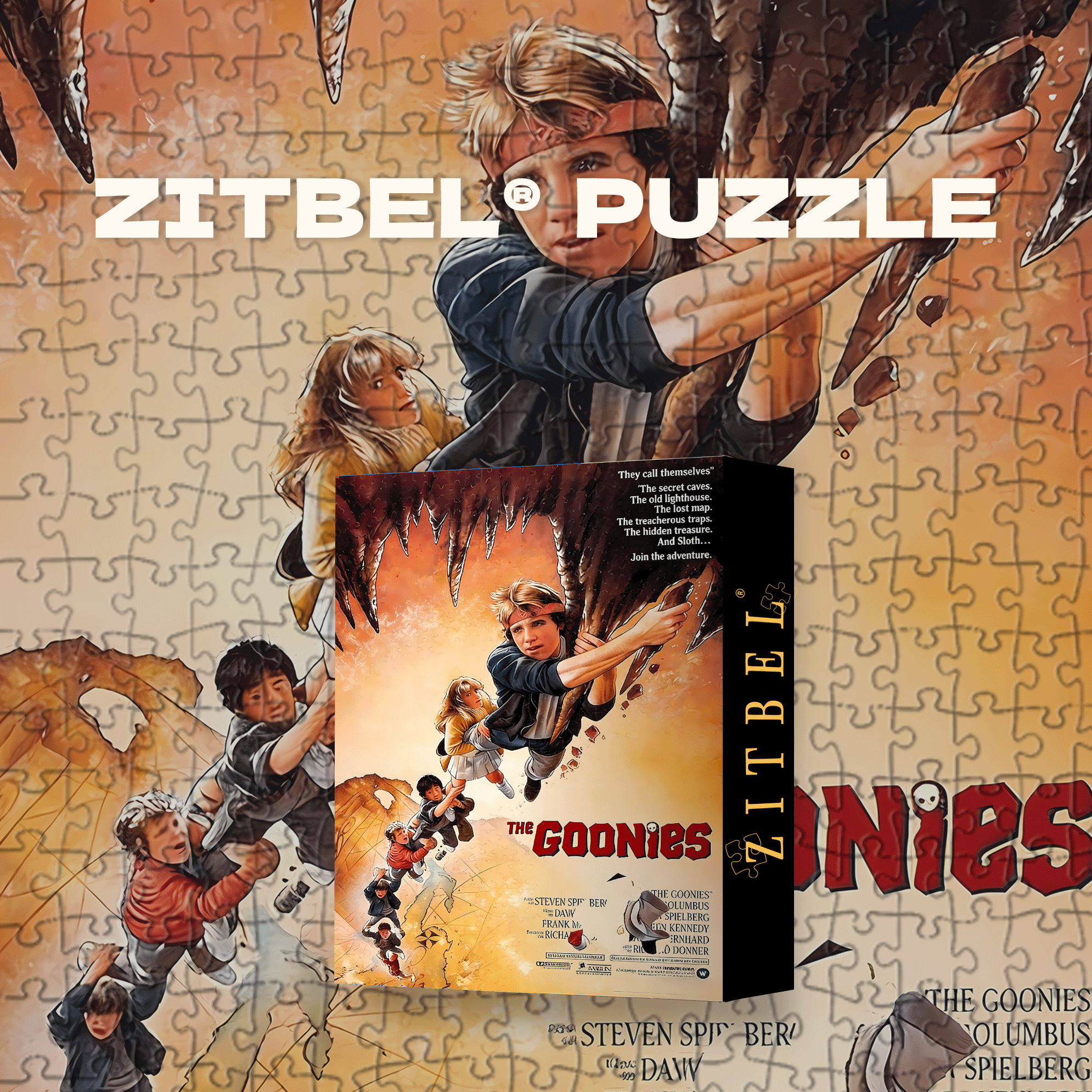 The Goonies 500pcs/1000pcs Jigsaw Puzzle, Scratch-Resistant, Interactive Family Game & Brain-Boosting DIY Decor, Perfect for Halloween, Christmas & New Year Gifts, Family Puzzle Game