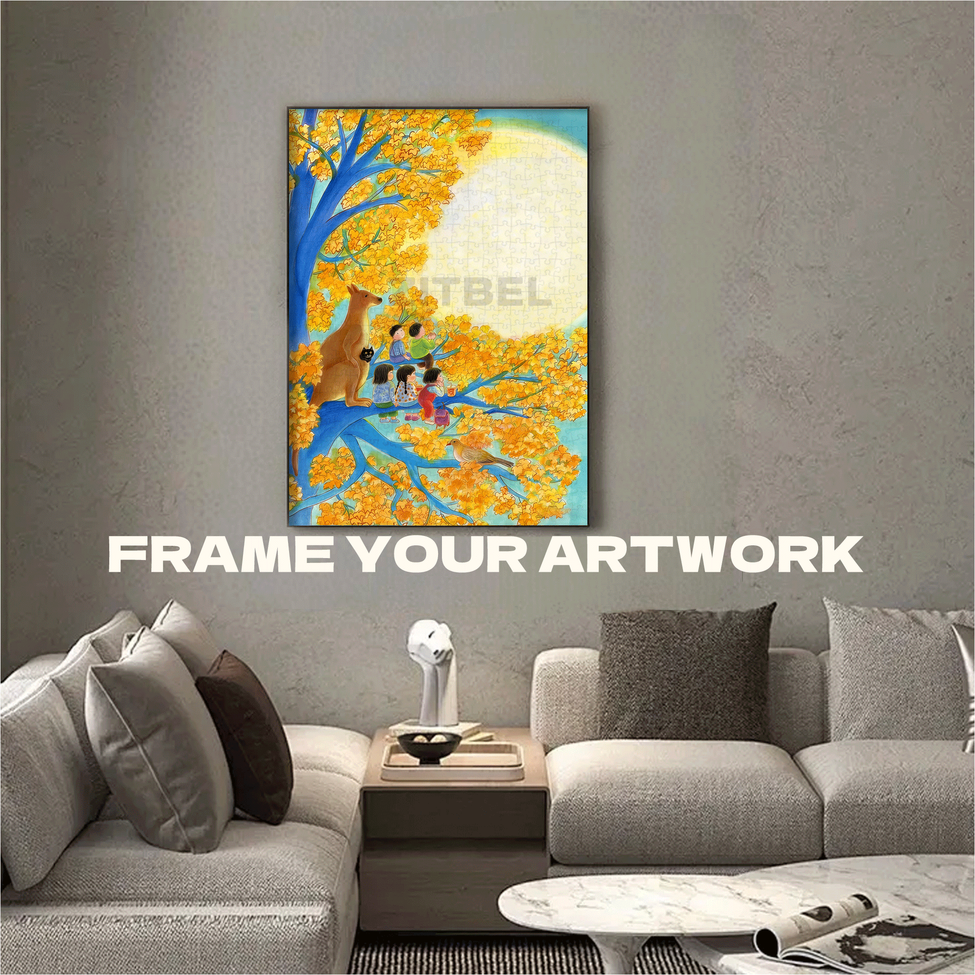 The Story of the Moon Tree 500pcs/1000pcs Jigsaw Puzzle, Scratch-Resistant, Interactive Family Game & Brain-Boosting DIY Decor, Perfect for Halloween, Christmas & New Year Gifts, Family Puzzle Game