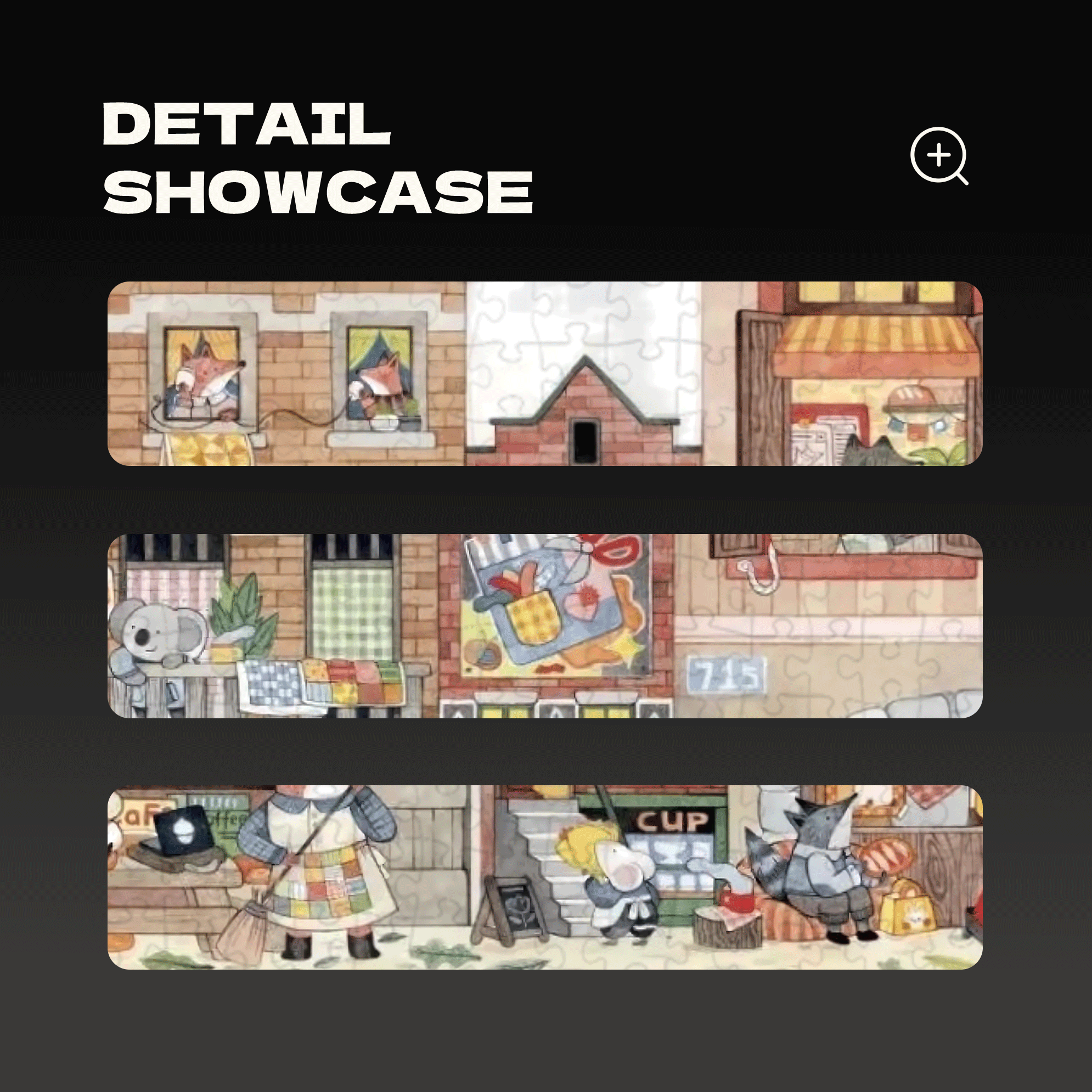 715 Commercial Street 500pcs/1000pcs Jigsaw Puzzle, Scratch-Resistant, Interactive Family Game & Brain-Boosting DIY Decor, Perfect for Halloween, Christmas & New Year Gifts, Family Puzzle Game