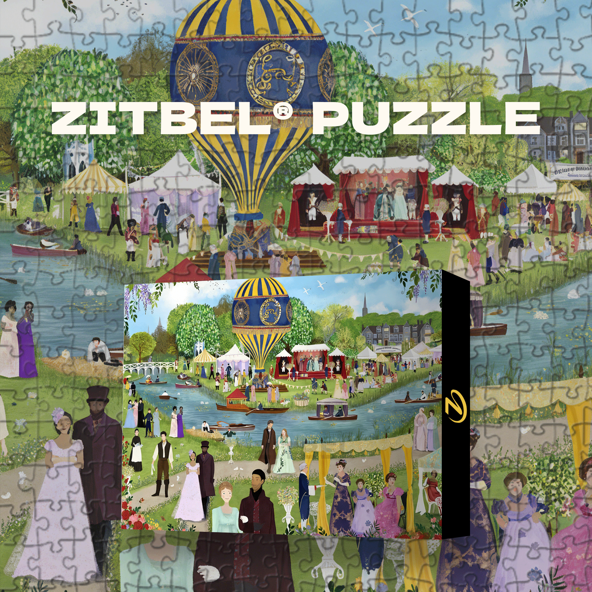 Bridgerton 500pcs/1000pcs Jigsaw Puzzle, Scratch-Resistant, Interactive Family Game & Brain-Boosting DIY Decor, Perfect for Halloween, Christmas & New Year Gifts, Family Puzzle Game