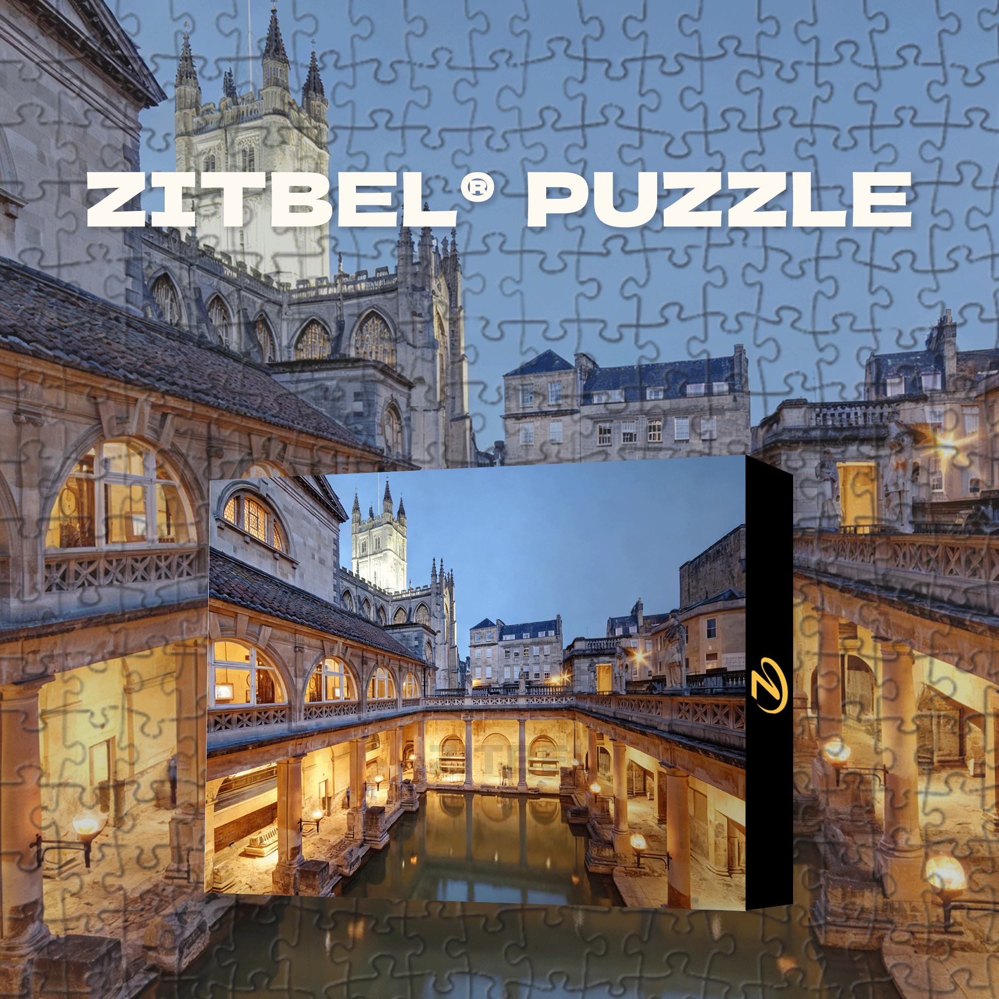 Roman Baths 500pcs/1000pcs Jigsaw Puzzle, Scratch-Resistant, Interactive Family Game & Brain-Boosting DIY Decor, Perfect for Halloween, Christmas & New Year Gifts, Family Puzzle Game