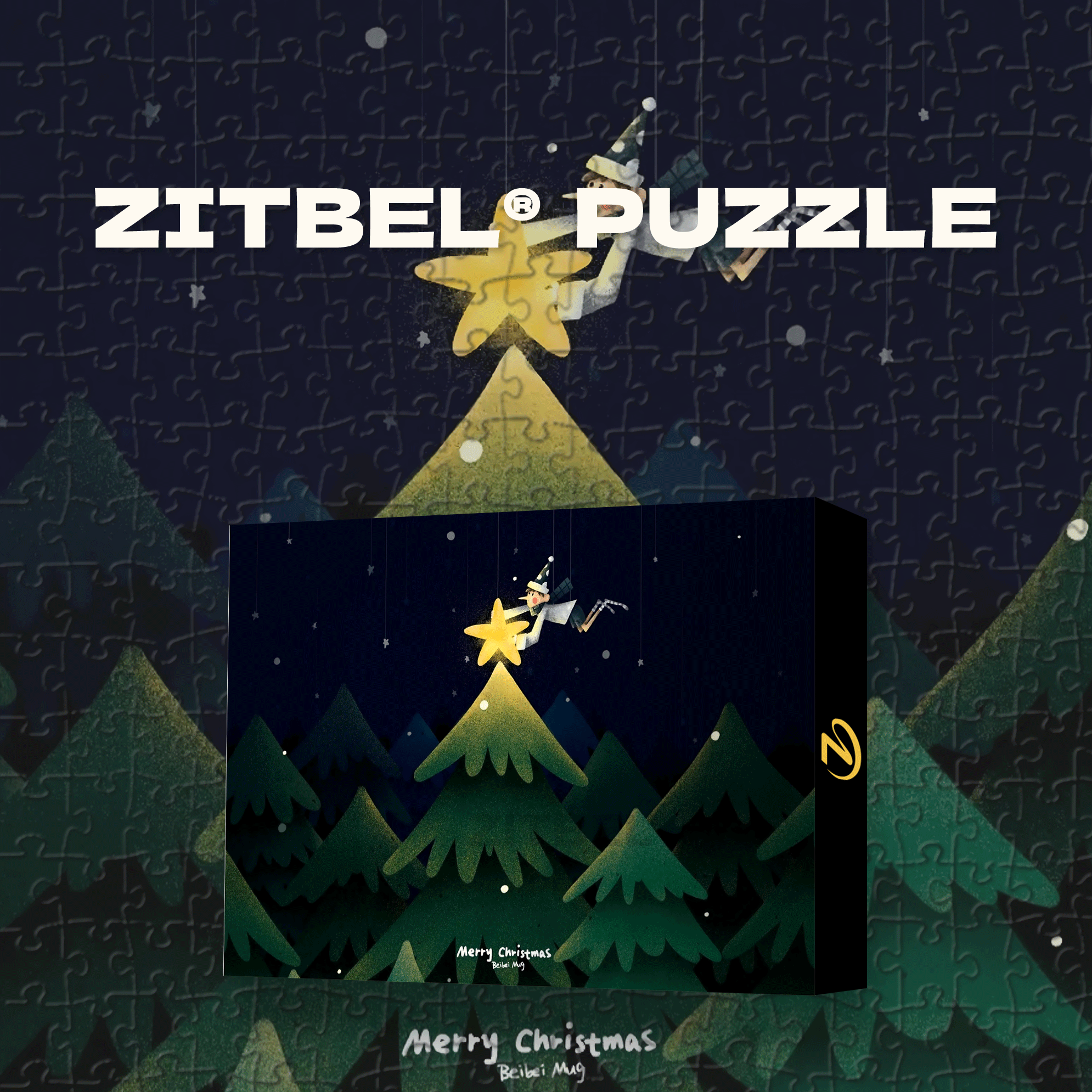 See You At Christmas 500pcs/1000pcs Jigsaw Puzzle, Scratch-Resistant, Interactive Family Game & Brain-Boosting DIY Decor, Perfect for Halloween, Christmas & New Year Gifts, Family Puzzle Game