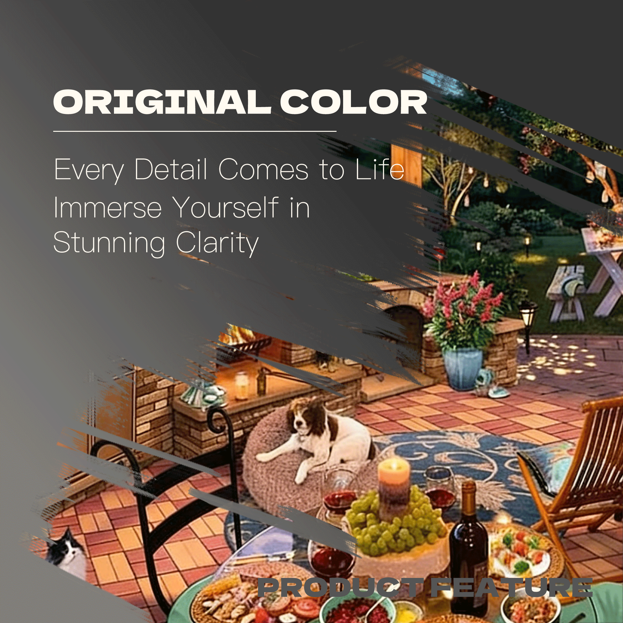 The Garden Kitchen 500pcs/1000pcs Jigsaw Puzzle, Scratch-Resistant, Interactive Family Game & Brain-Boosting DIY Decor, Perfect for Halloween, Christmas & New Year Gifts, Family Puzzle Game