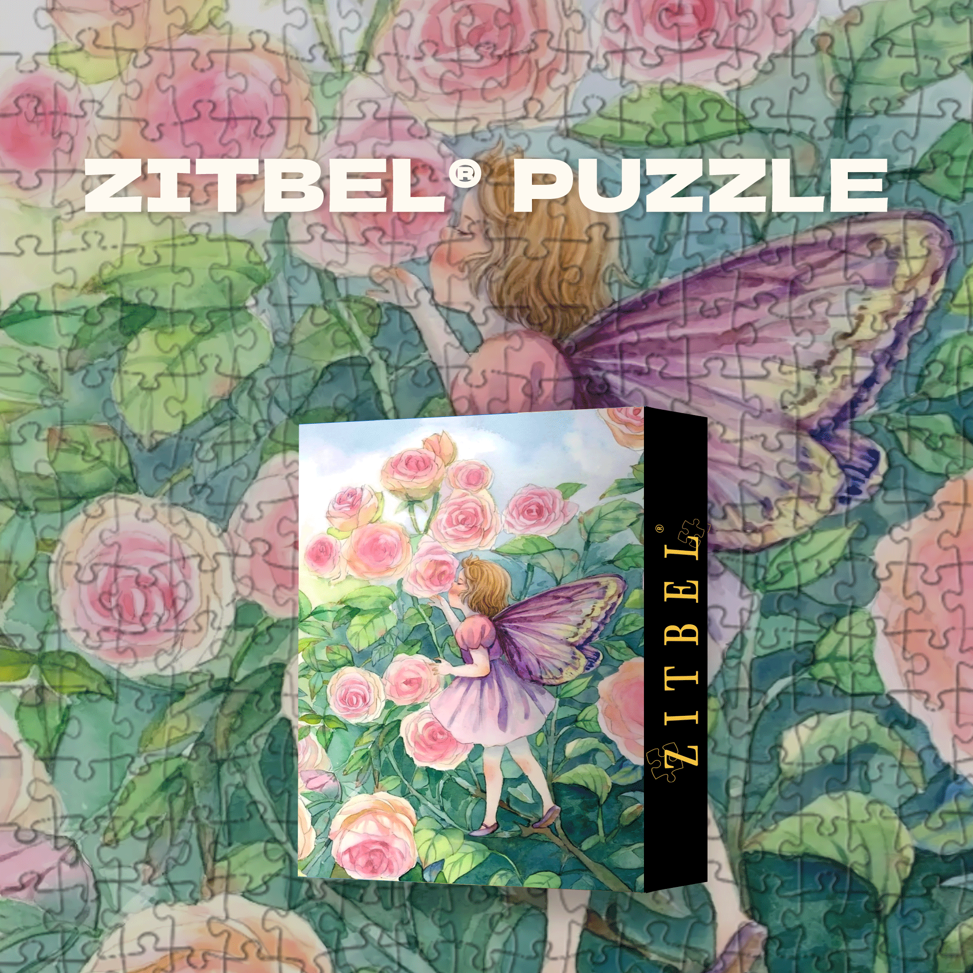 Pink Rose 2 500pcs/1000pcs Jigsaw Puzzle, Scratch-Resistant, Interactive Family Game & Brain-Boosting DIY Decor, Perfect for Halloween, Christmas & New Year Gifts, Family Puzzle Game