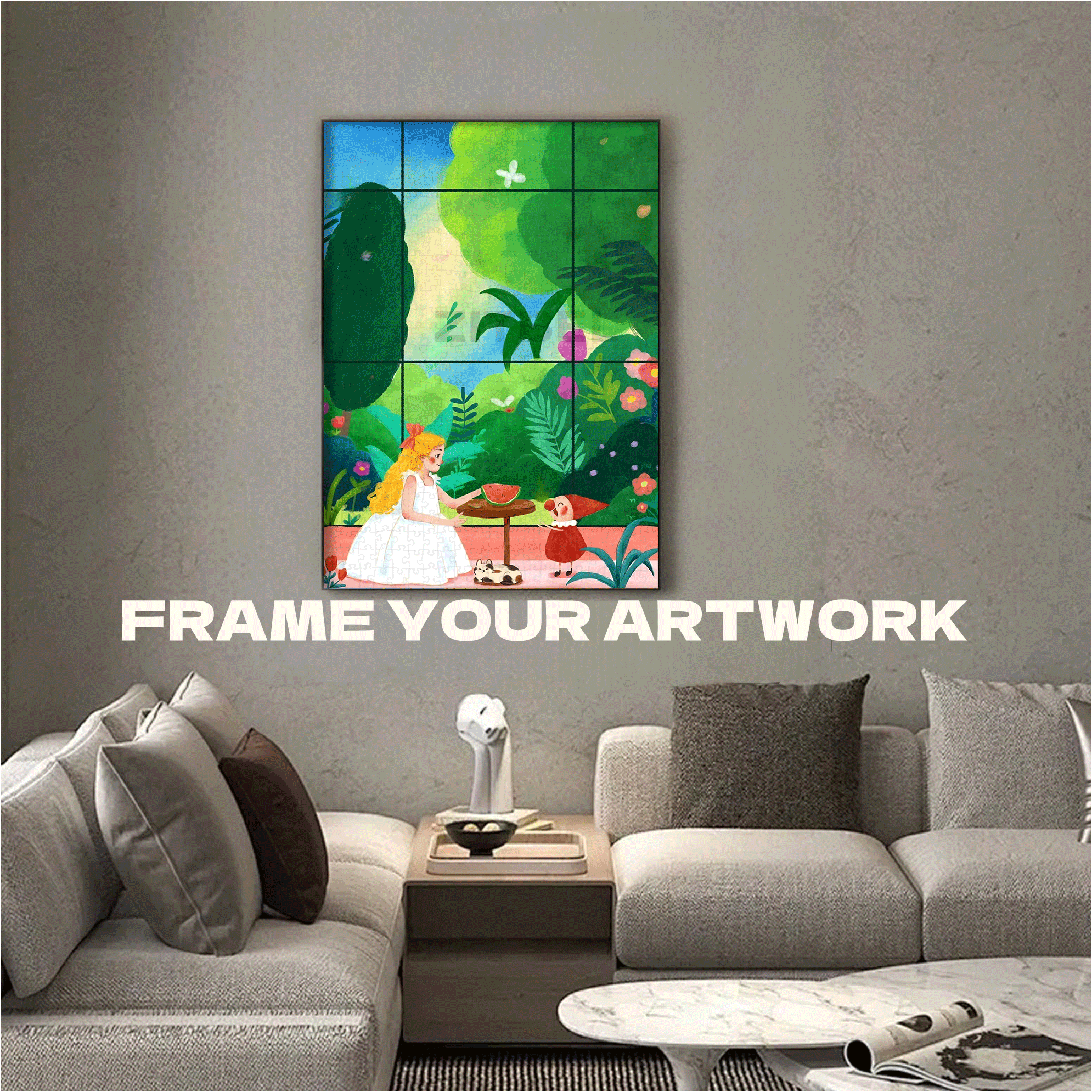 Signs of Summer 500pcs/1000pcs Jigsaw Puzzle, Scratch-Resistant, Interactive Family Game & Brain-Boosting DIY Decor, Perfect for Halloween, Christmas & New Year Gifts, Family Puzzle Game