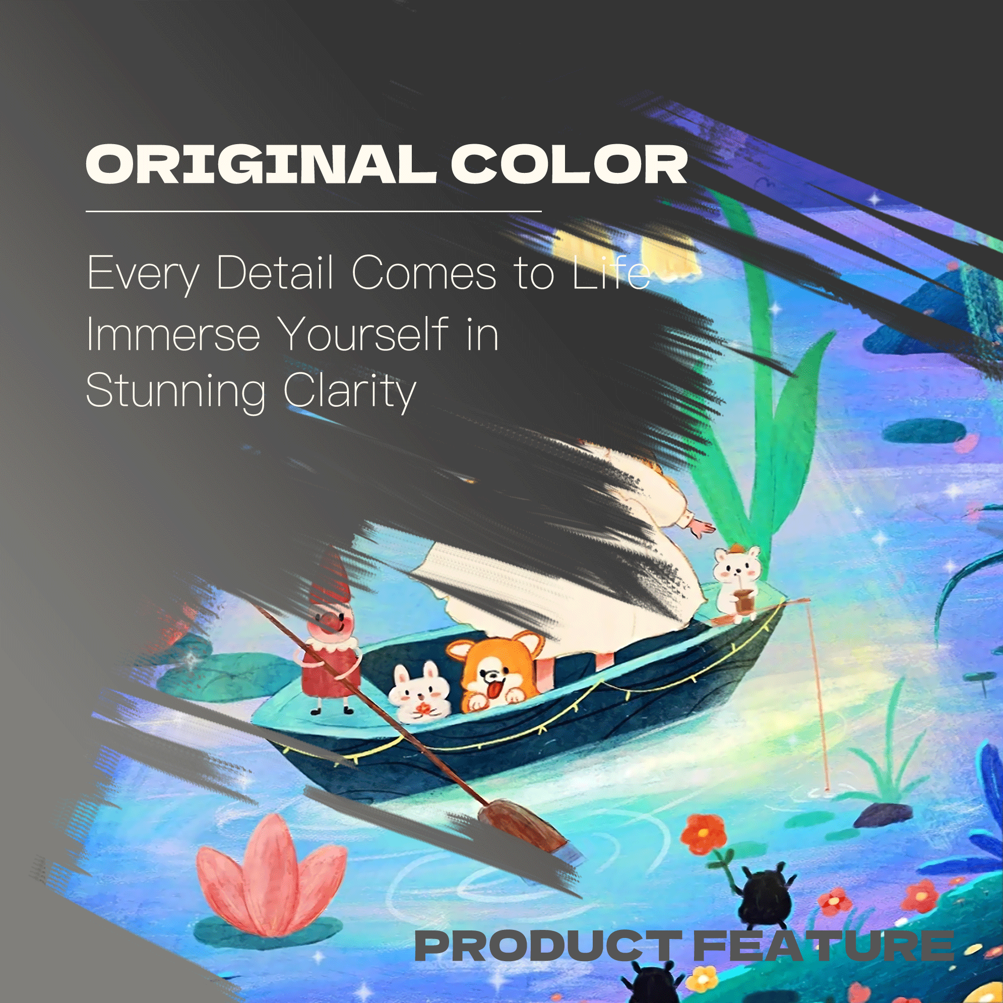 Summer Night Boat 500pcs/1000pcs Jigsaw Puzzle, Scratch-Resistant, Interactive Family Game & Brain-Boosting DIY Decor, Perfect for Halloween, Christmas & New Year Gifts, Family Puzzle Game