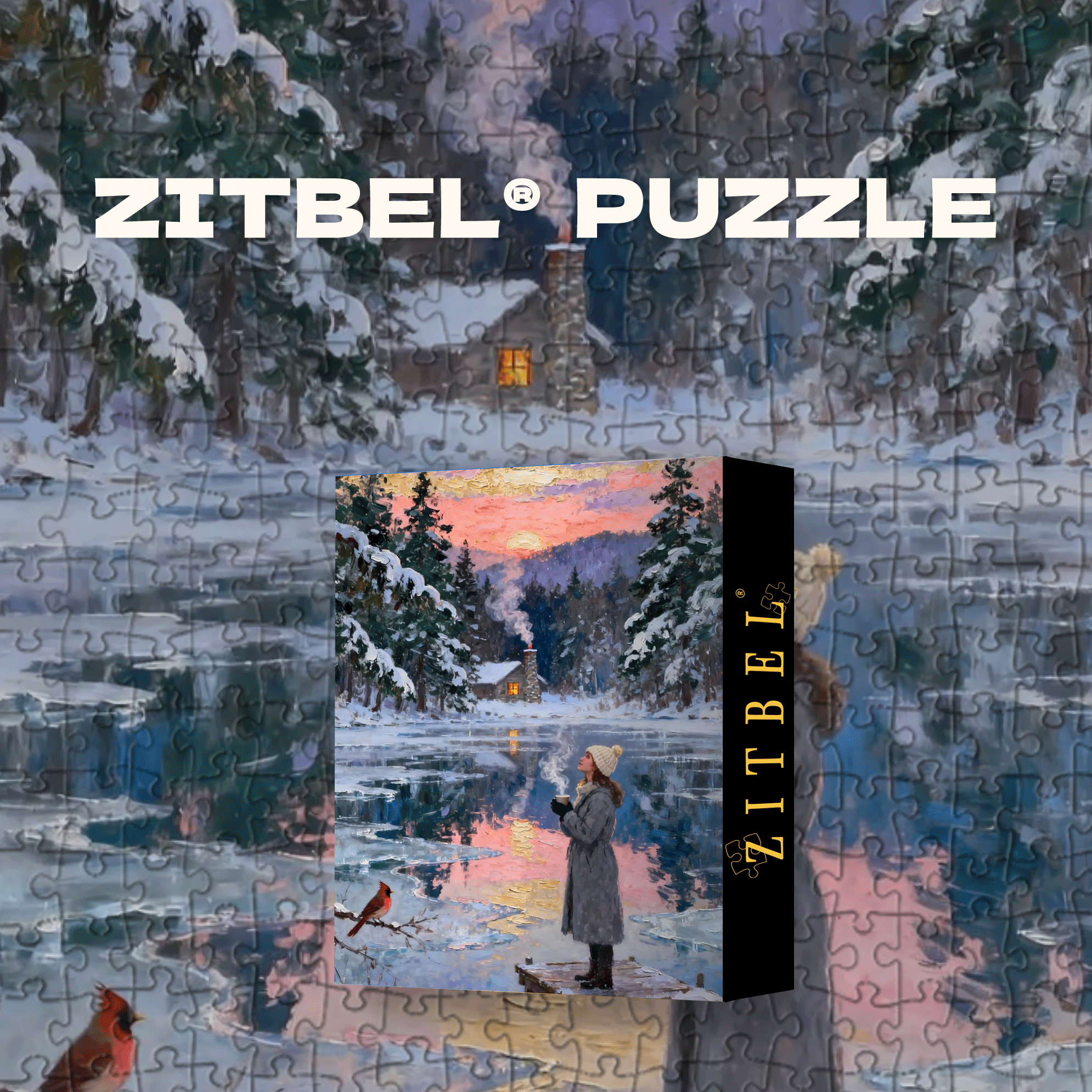 Winter in Siberia 500pcs/1000pcs Jigsaw Puzzle, Scratch-Resistant, Interactive Family Game & Brain-Boosting DIY Decor, Perfect for Halloween, Christmas & New Year Gifts, Family Puzzle Game