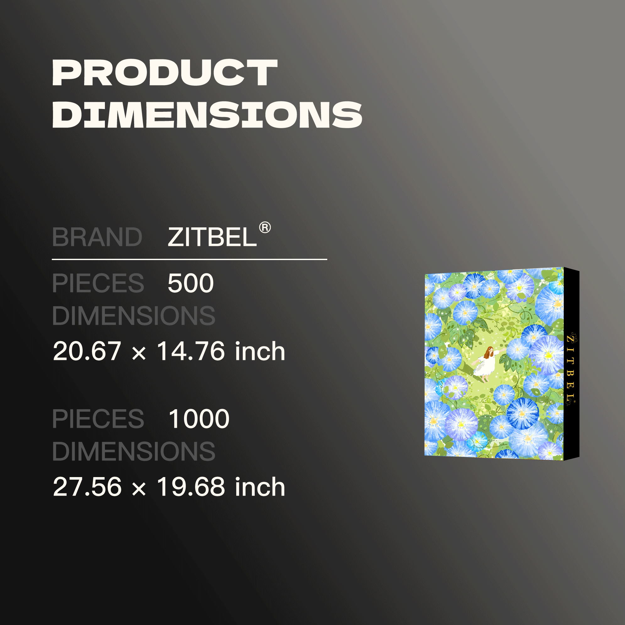 Morning Glories Are Blooming 500pcs/1000pcs Jigsaw Puzzle, Scratch-Resistant, Interactive Family Game & Brain-Boosting DIY Decor, Perfect for Halloween, Christmas & New Year Gifts, Family Puzzle Game