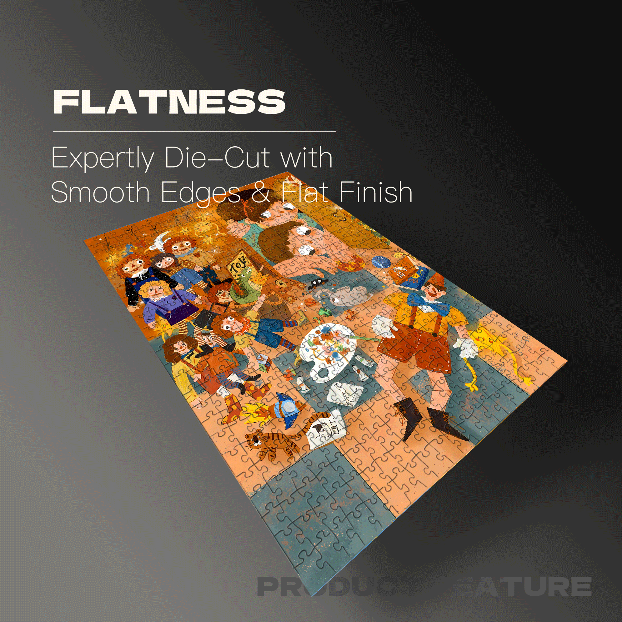 My Dollhouse 500pcs/1000pcs Jigsaw Puzzle, Scratch-Resistant, Interactive Family Game & Brain-Boosting DIY Decor, Perfect for Halloween, Christmas & New Year Gifts, Family Puzzle Game