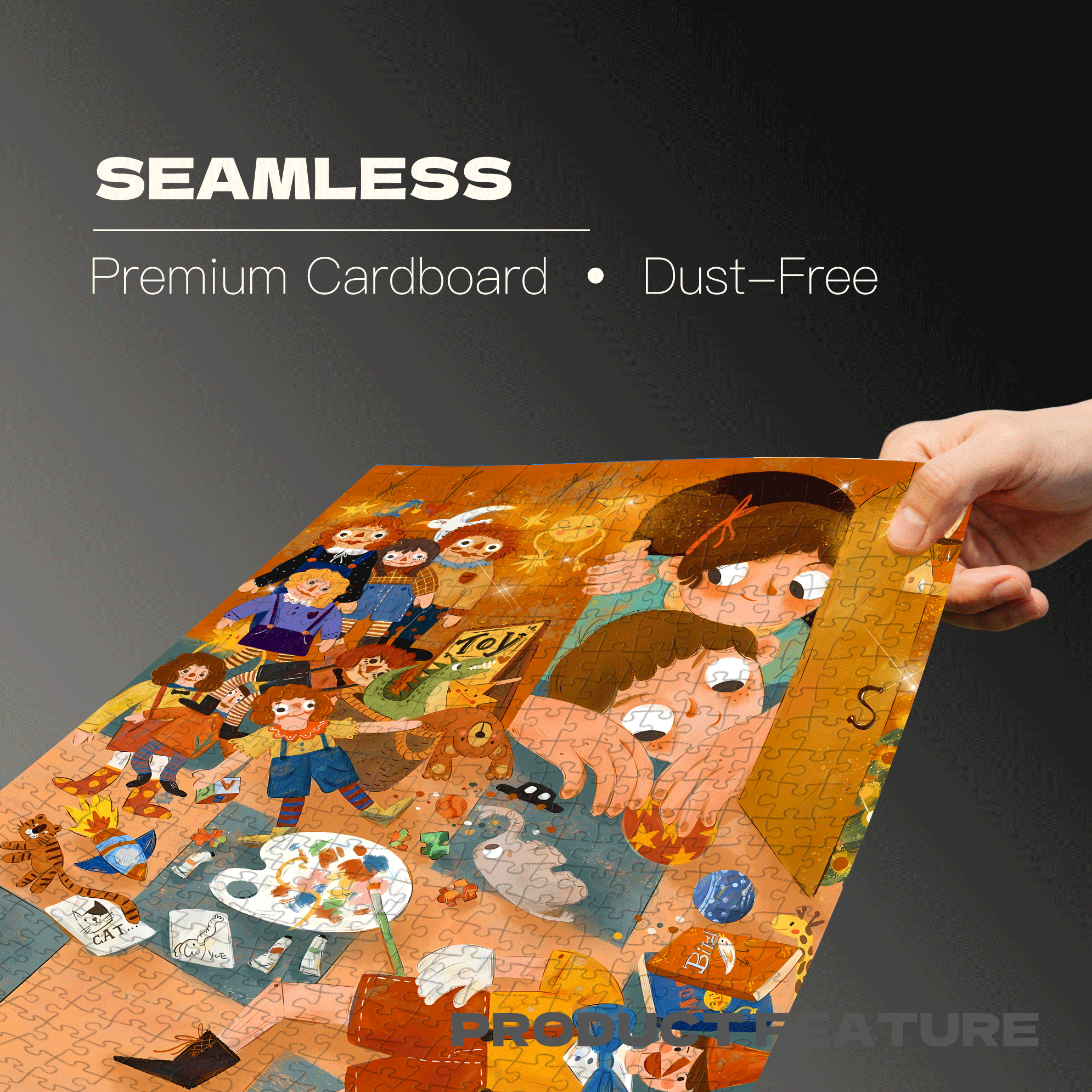 My Dollhouse 500pcs/1000pcs Jigsaw Puzzle, Scratch-Resistant, Interactive Family Game & Brain-Boosting DIY Decor, Perfect for Halloween, Christmas & New Year Gifts, Family Puzzle Game