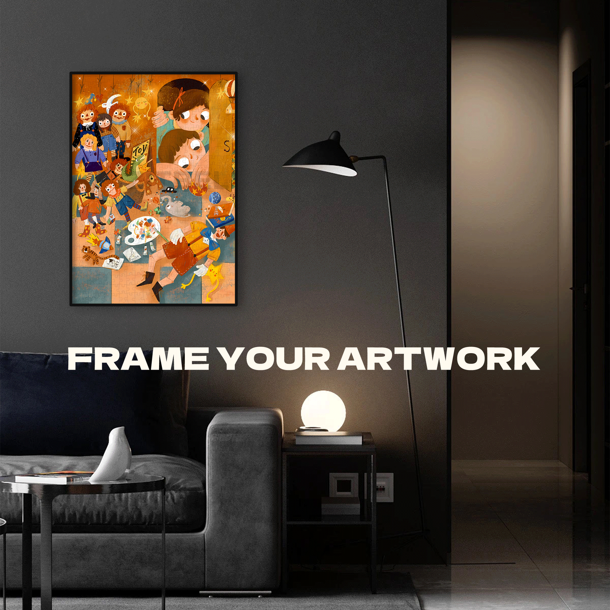 My Dollhouse 500pcs/1000pcs Jigsaw Puzzle, Scratch-Resistant, Interactive Family Game & Brain-Boosting DIY Decor, Perfect for Halloween, Christmas & New Year Gifts, Family Puzzle Game