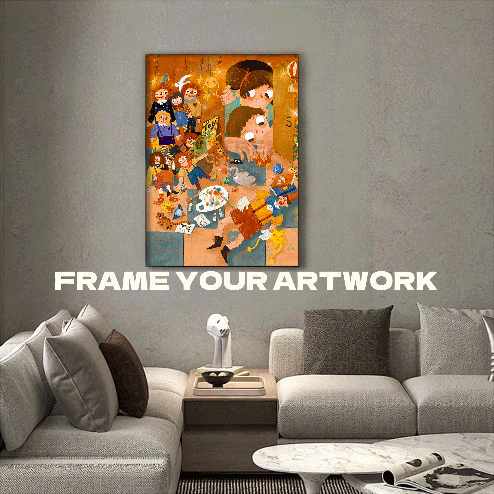 My Dollhouse 500pcs/1000pcs Jigsaw Puzzle, Scratch-Resistant, Interactive Family Game & Brain-Boosting DIY Decor, Perfect for Halloween, Christmas & New Year Gifts, Family Puzzle Game