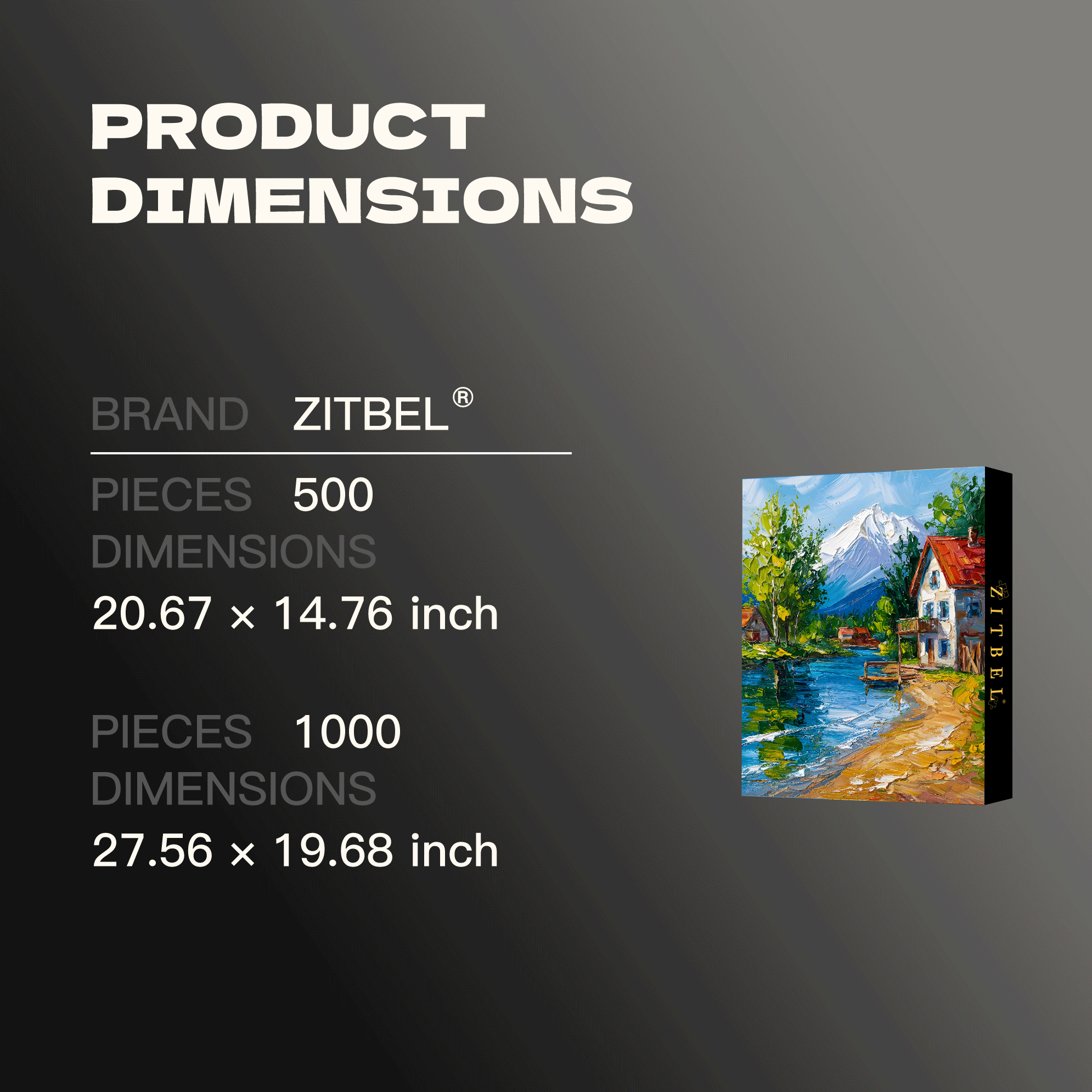 My Peaceful Life 500pcs/1000pcs Jigsaw Puzzle, Scratch-Resistant, Interactive Family Game & Brain-Boosting DIY Decor, Perfect for Halloween, Christmas & New Year Gifts, Family Puzzle Game