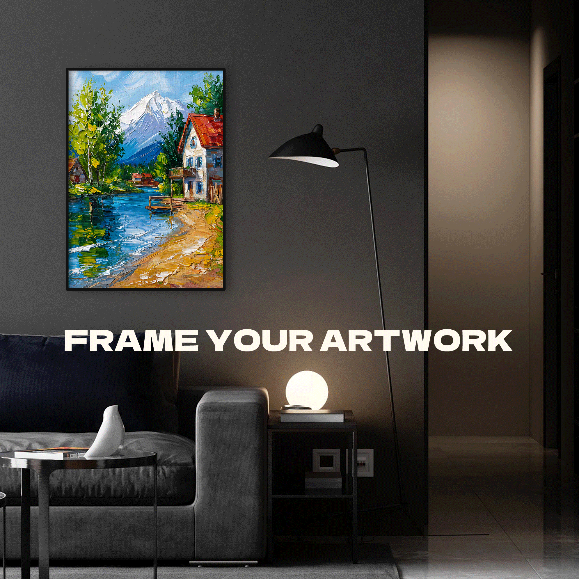 My Peaceful Life 500pcs/1000pcs Jigsaw Puzzle, Scratch-Resistant, Interactive Family Game & Brain-Boosting DIY Decor, Perfect for Halloween, Christmas & New Year Gifts, Family Puzzle Game