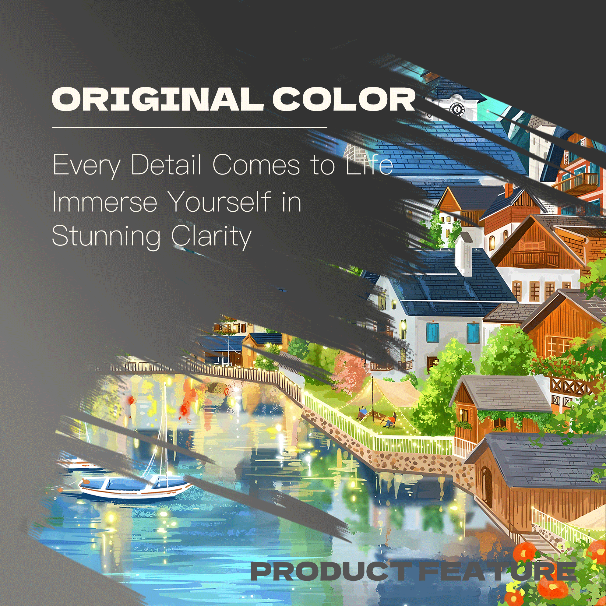 Near The Stars 500pcs/1000pcs Jigsaw Puzzle, Scratch-Resistant, Interactive Family Game & Brain-Boosting DIY Decor, Perfect for Halloween, Christmas & New Year Gifts, Family Puzzle Game