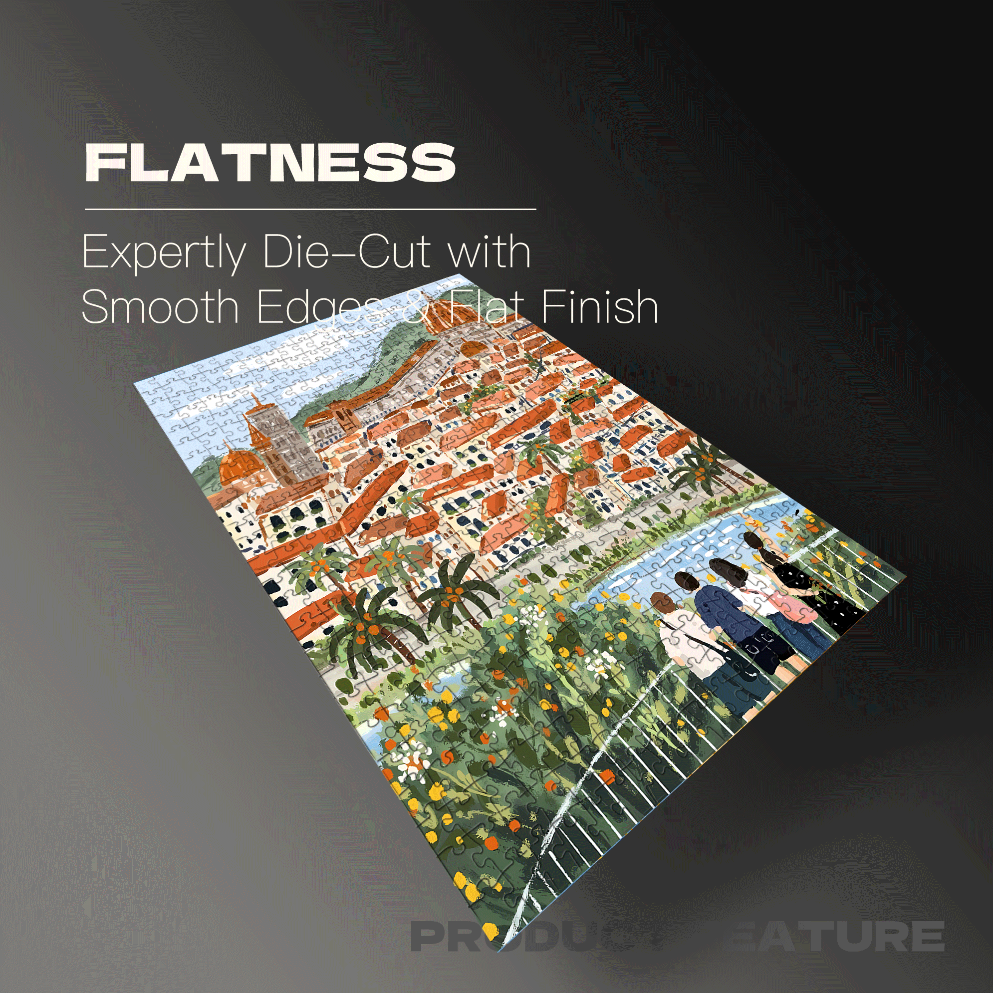 One Story Per Family 500pcs/1000pcs Jigsaw Puzzle, Scratch-Resistant, Interactive Family Game & Brain-Boosting DIY Decor, Perfect for Halloween, Christmas & New Year Gifts, Family Puzzle Game