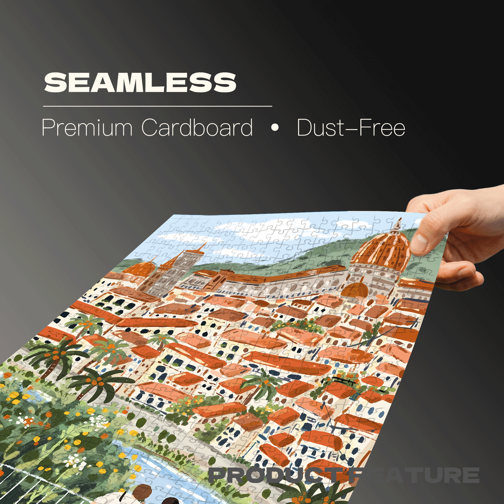 One Story Per Family 500pcs/1000pcs Jigsaw Puzzle, Scratch-Resistant, Interactive Family Game & Brain-Boosting DIY Decor, Perfect for Halloween, Christmas & New Year Gifts, Family Puzzle Game