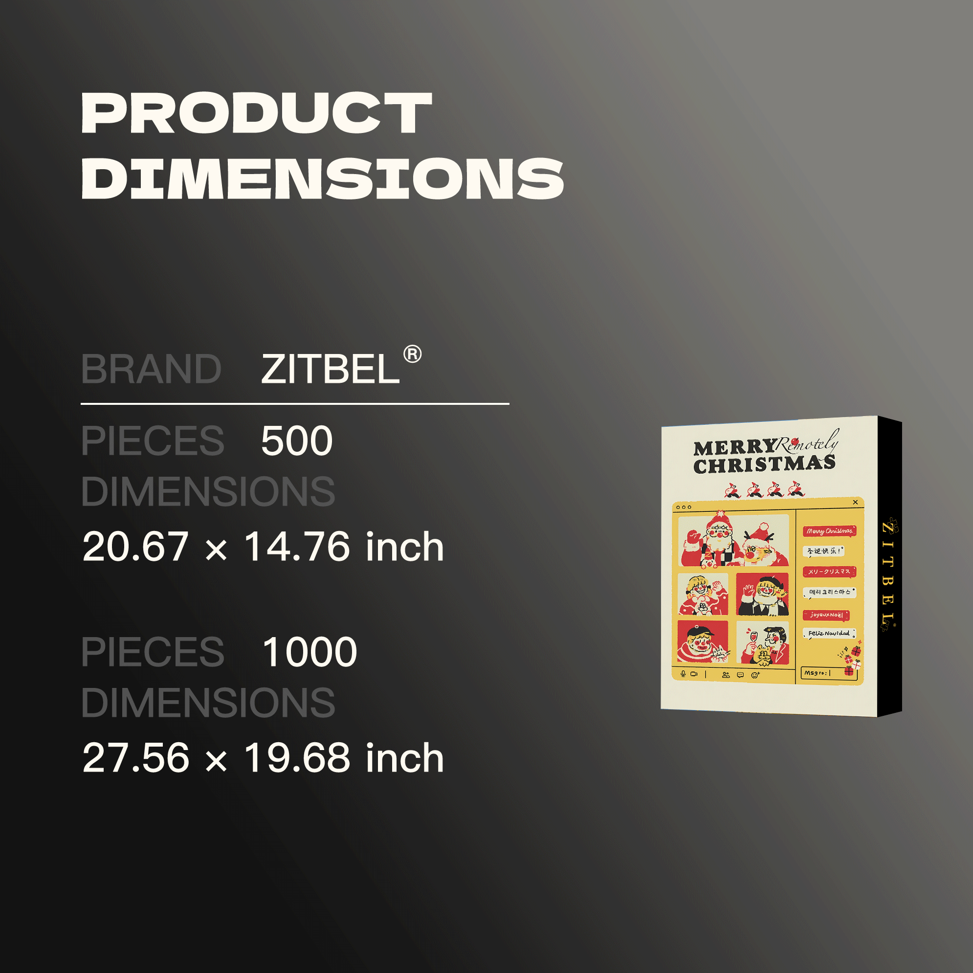 Online Christmas 500pcs/1000pcs Jigsaw Puzzle, Scratch-Resistant, Interactive Family Game & Brain-Boosting DIY Decor, Perfect for Halloween, Christmas & New Year Gifts, Family Puzzle Game