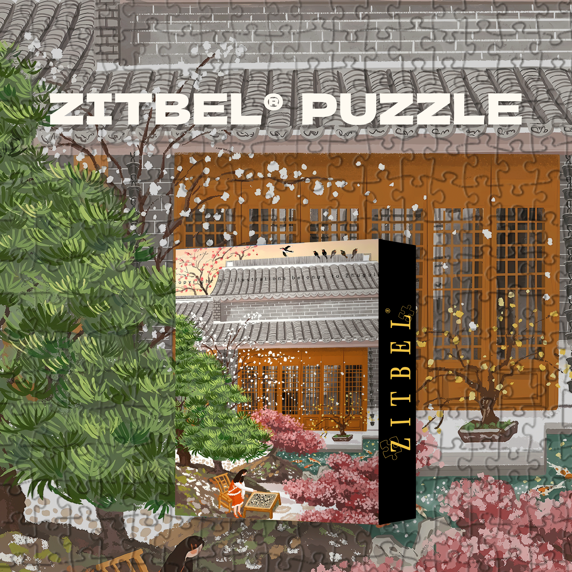 Peace Throughout The World 500pcs/1000pcs Jigsaw Puzzle, Scratch-Resistant, Interactive Family Game & Brain-Boosting DIY Decor, Perfect for Halloween, Christmas & New Year Gifts, Family Puzzle Game