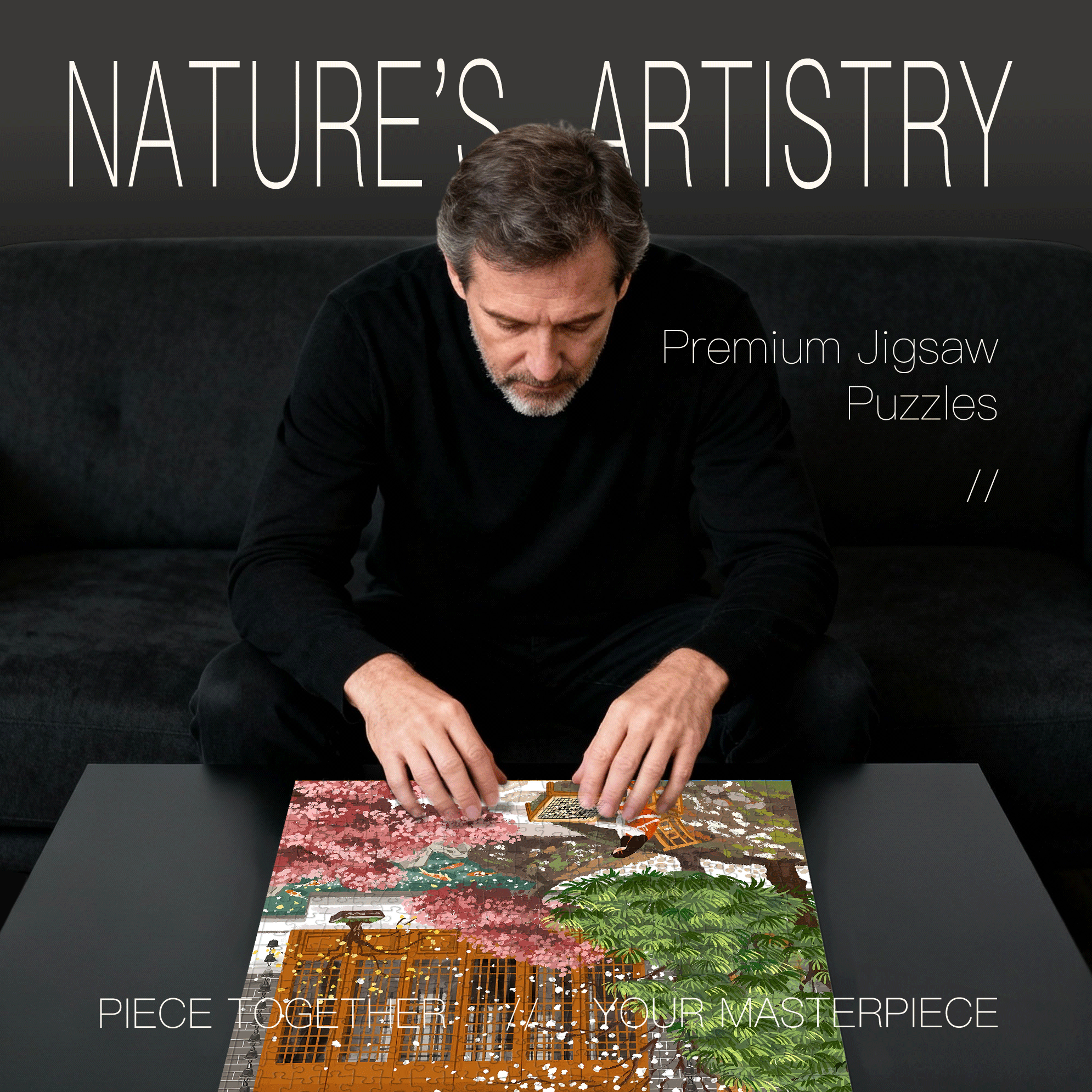 Peace Throughout The World 500pcs/1000pcs Jigsaw Puzzle, Scratch-Resistant, Interactive Family Game & Brain-Boosting DIY Decor, Perfect for Halloween, Christmas & New Year Gifts, Family Puzzle Game