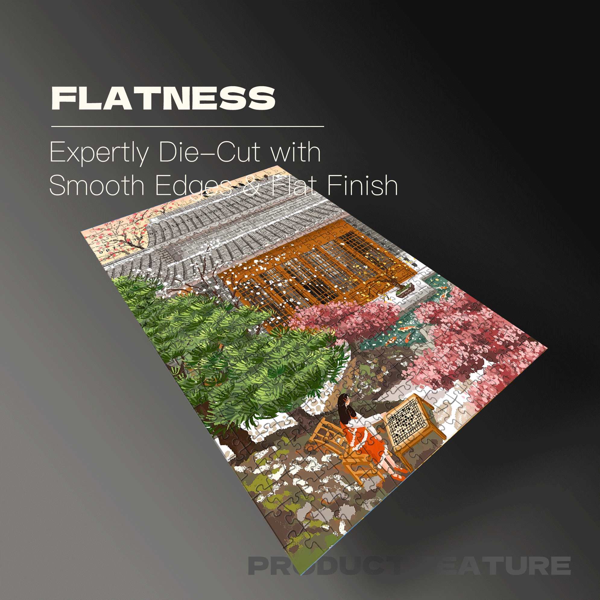 Peace Throughout The World 500pcs/1000pcs Jigsaw Puzzle, Scratch-Resistant, Interactive Family Game & Brain-Boosting DIY Decor, Perfect for Halloween, Christmas & New Year Gifts, Family Puzzle Game