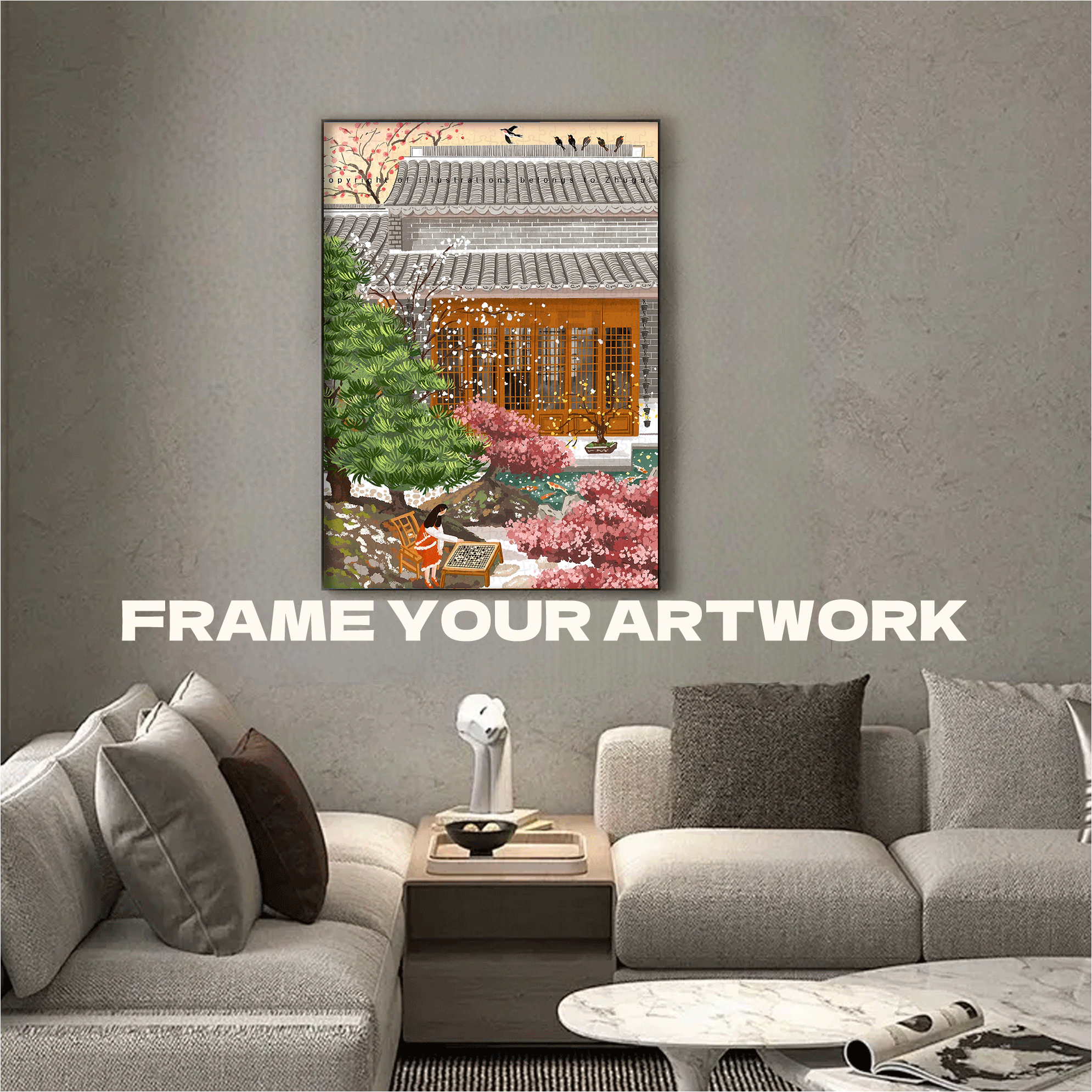 Peace Throughout The World 500pcs/1000pcs Jigsaw Puzzle, Scratch-Resistant, Interactive Family Game & Brain-Boosting DIY Decor, Perfect for Halloween, Christmas & New Year Gifts, Family Puzzle Game