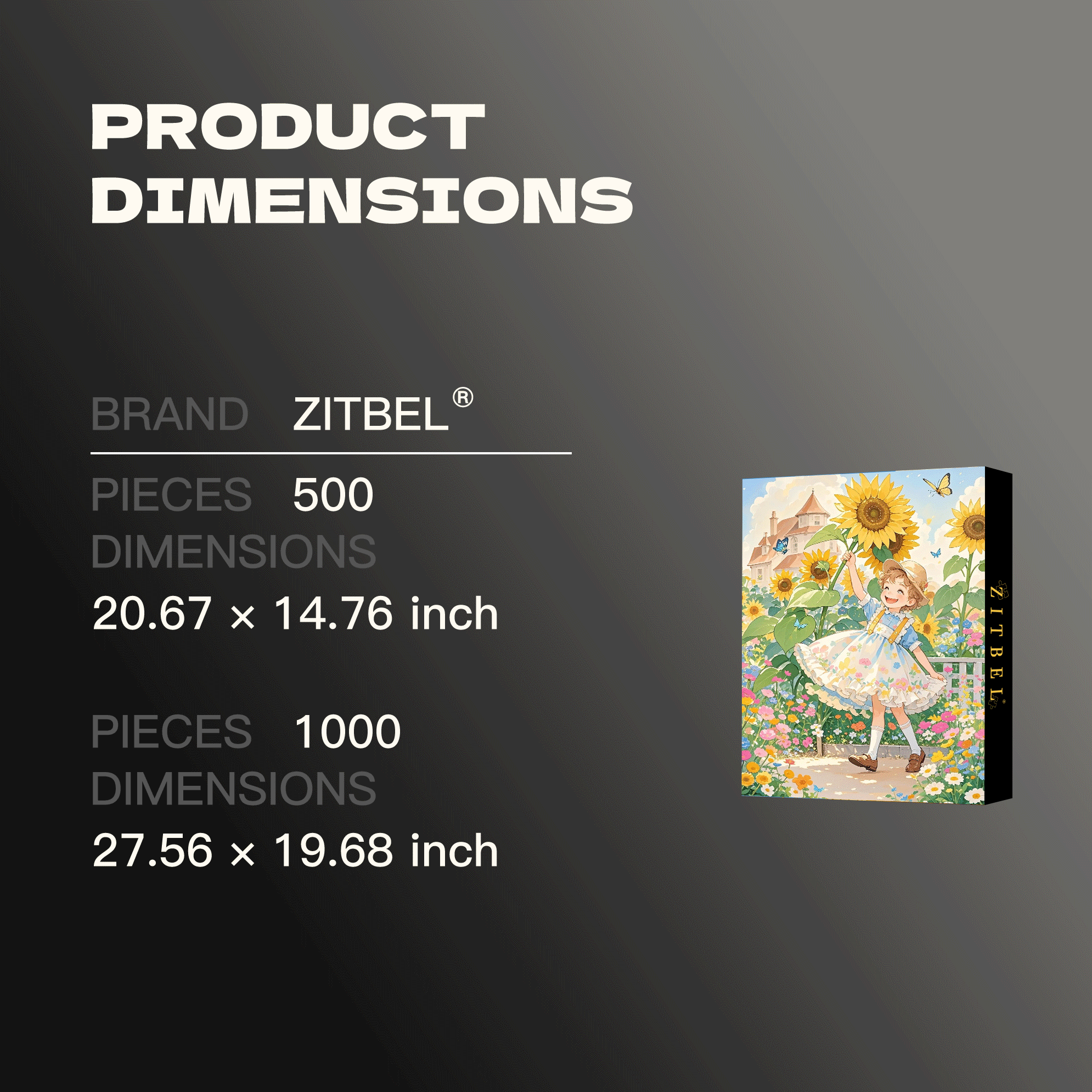 Pick A Sun 500pcs/1000pcs Jigsaw Puzzle, Scratch-Resistant, Interactive Family Game & Brain-Boosting DIY Decor, Perfect for Halloween, Christmas & New Year Gifts, Family Puzzle Game