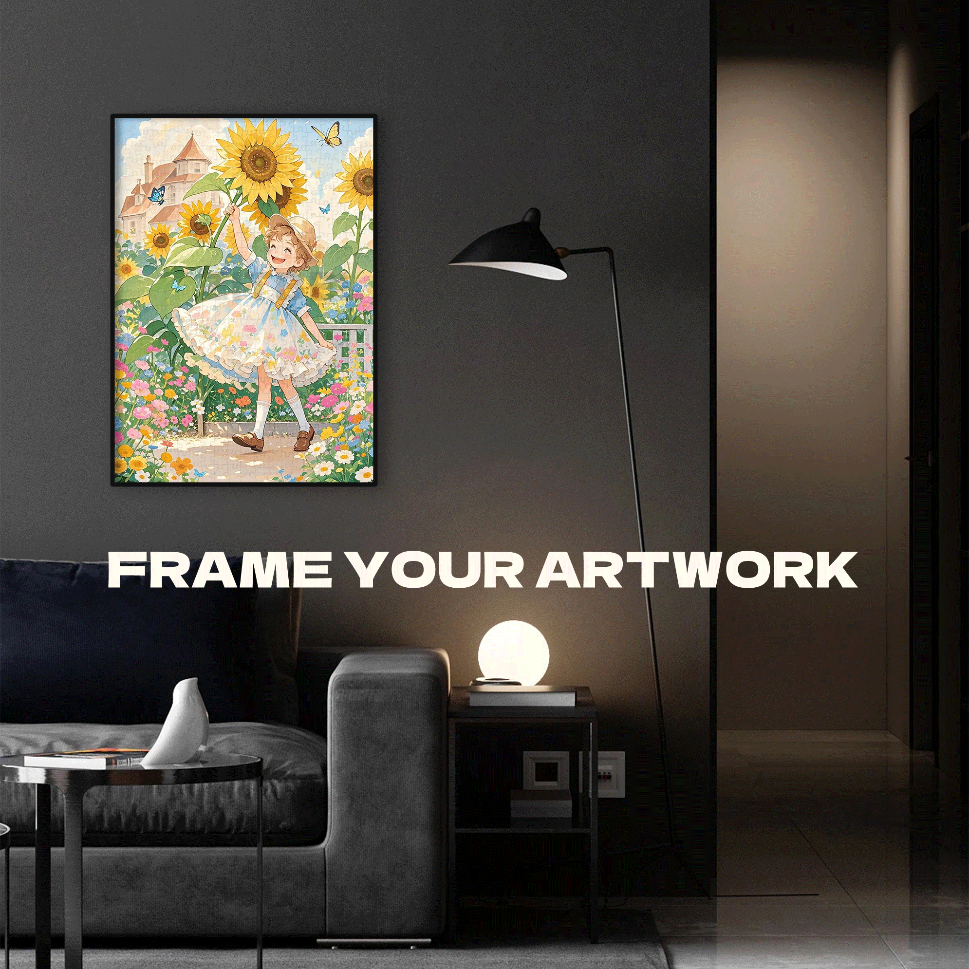 Pick A Sun 500pcs/1000pcs Jigsaw Puzzle, Scratch-Resistant, Interactive Family Game & Brain-Boosting DIY Decor, Perfect for Halloween, Christmas & New Year Gifts, Family Puzzle Game