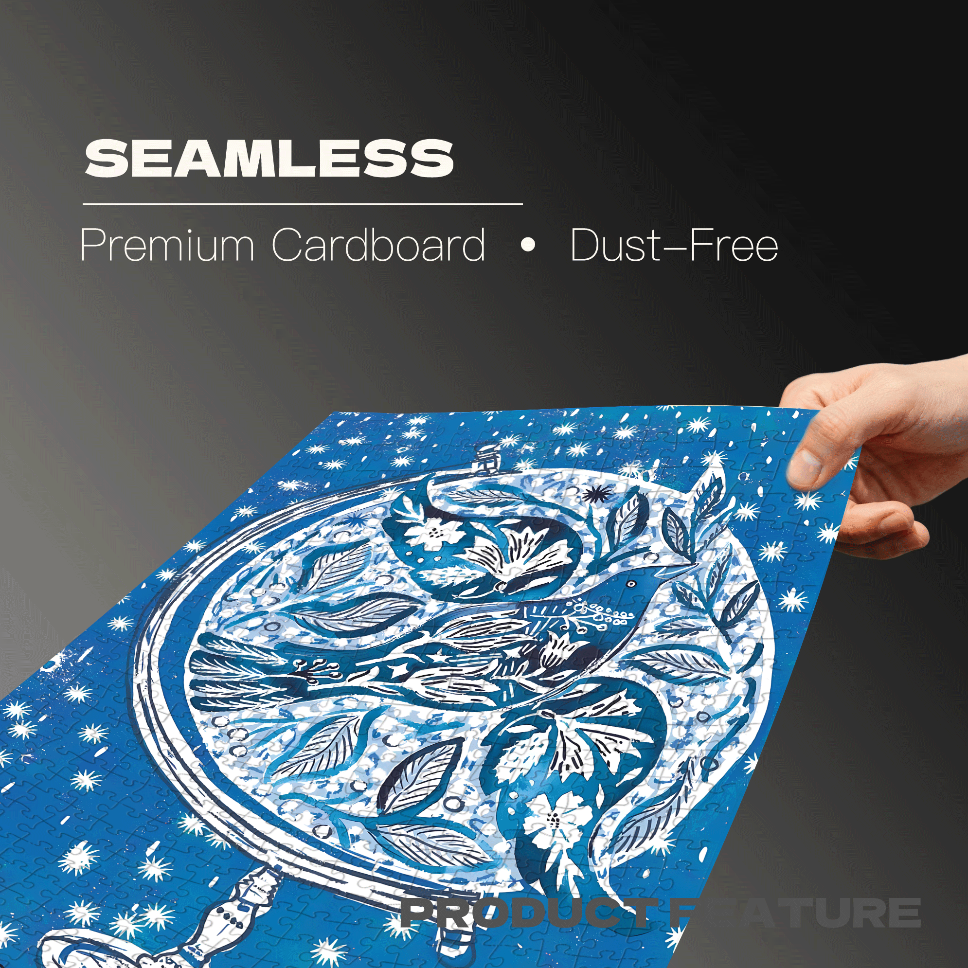 Pigeon Totem 500pcs/1000pcs Jigsaw Puzzle, Scratch-Resistant, Interactive Family Game & Brain-Boosting DIY Decor, Perfect for Halloween, Christmas & New Year Gifts, Family Puzzle Game