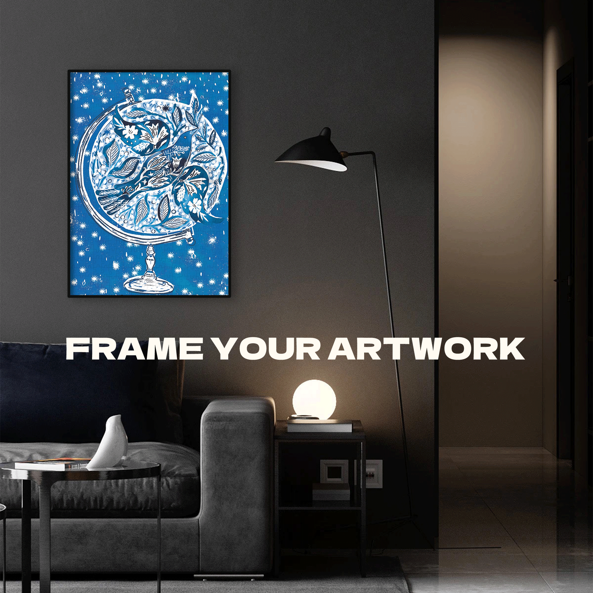 Pigeon Totem 500pcs/1000pcs Jigsaw Puzzle, Scratch-Resistant, Interactive Family Game & Brain-Boosting DIY Decor, Perfect for Halloween, Christmas & New Year Gifts, Family Puzzle Game