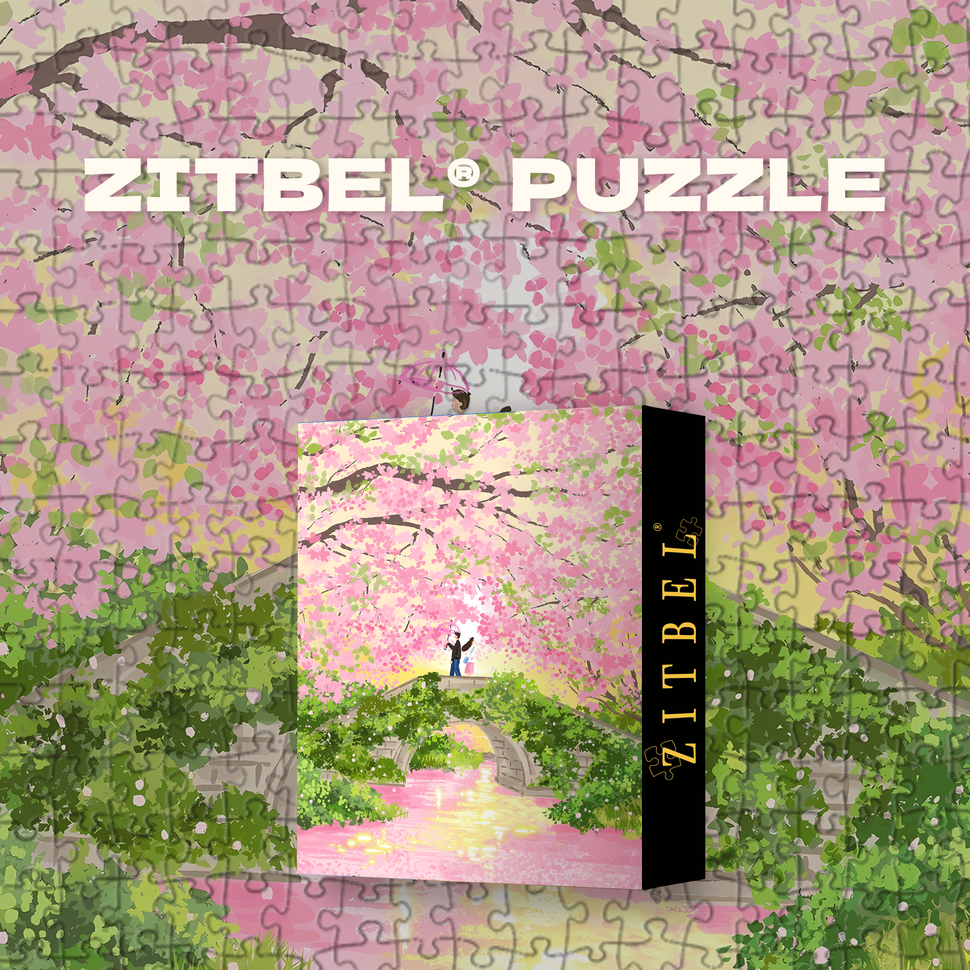 Pink Memories 500pcs/1000pcs Jigsaw Puzzle, Scratch-Resistant, Interactive Family Game & Brain-Boosting DIY Decor, Perfect for Halloween, Christmas & New Year Gifts, Family Puzzle Game