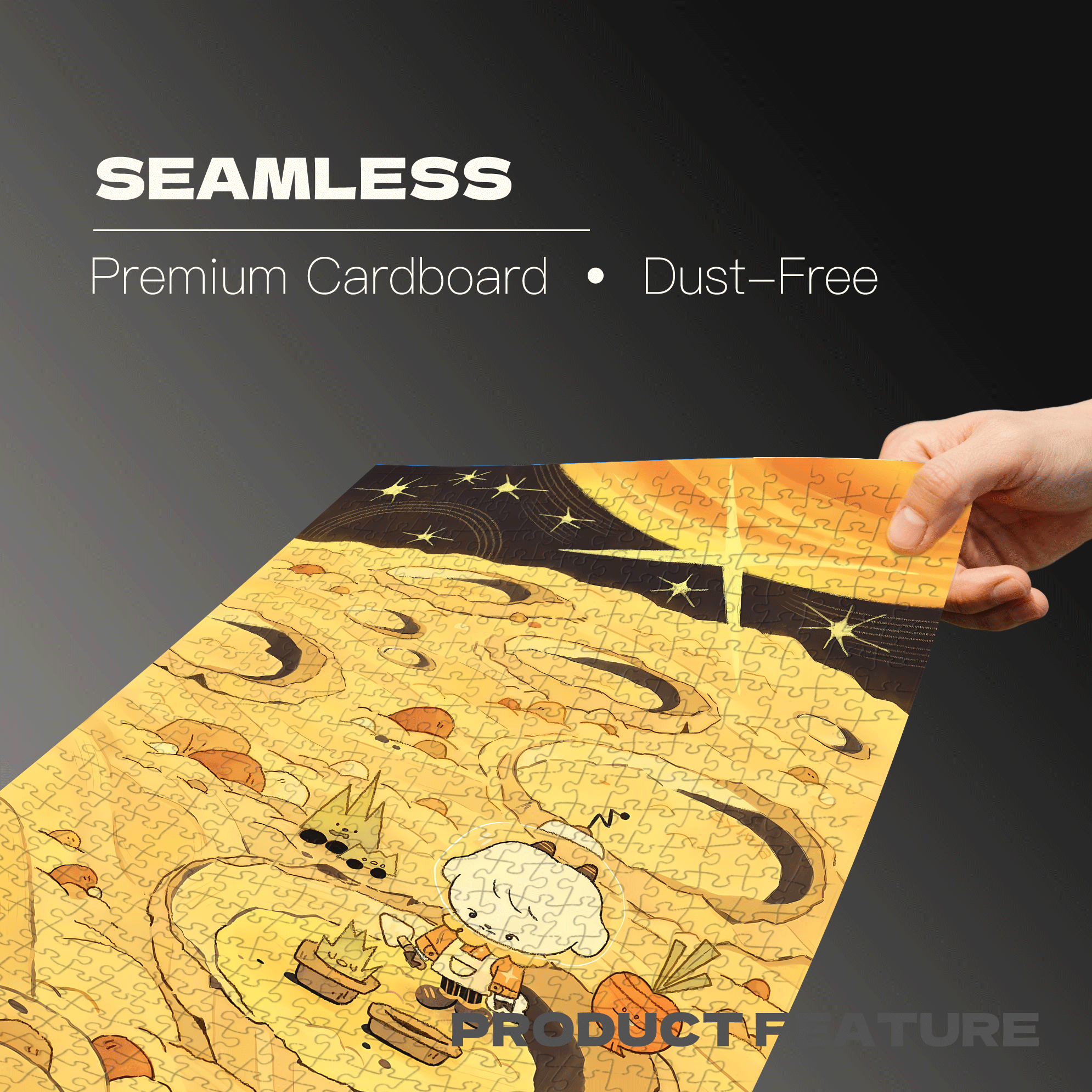 Planting Grass 500pcs/1000pcs Jigsaw Puzzle, Scratch-Resistant, Interactive Family Game & Brain-Boosting DIY Decor, Perfect for Halloween, Christmas & New Year Gifts, Family Puzzle Game