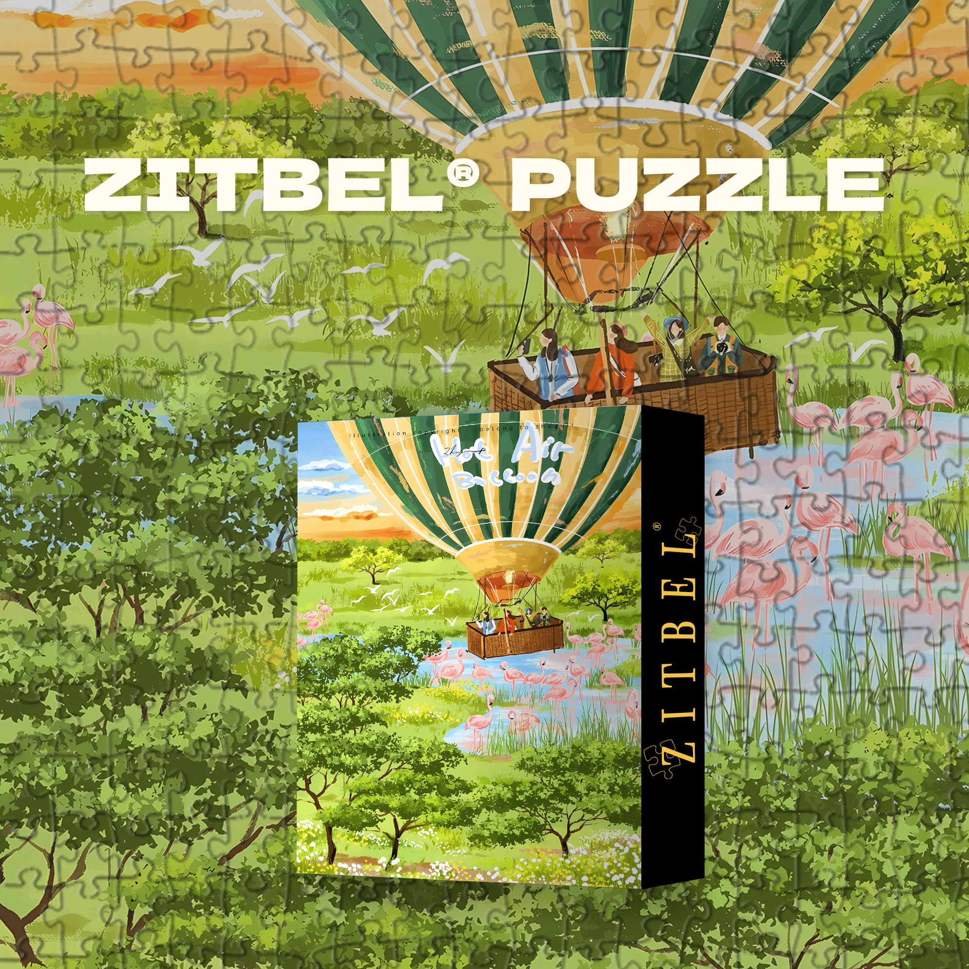 Poems of Migration 500pcs/1000pcs Jigsaw Puzzle, Scratch-Resistant, Interactive Family Game & Brain-Boosting DIY Decor, Perfect for Halloween, Christmas & New Year Gifts, Family Puzzle Game