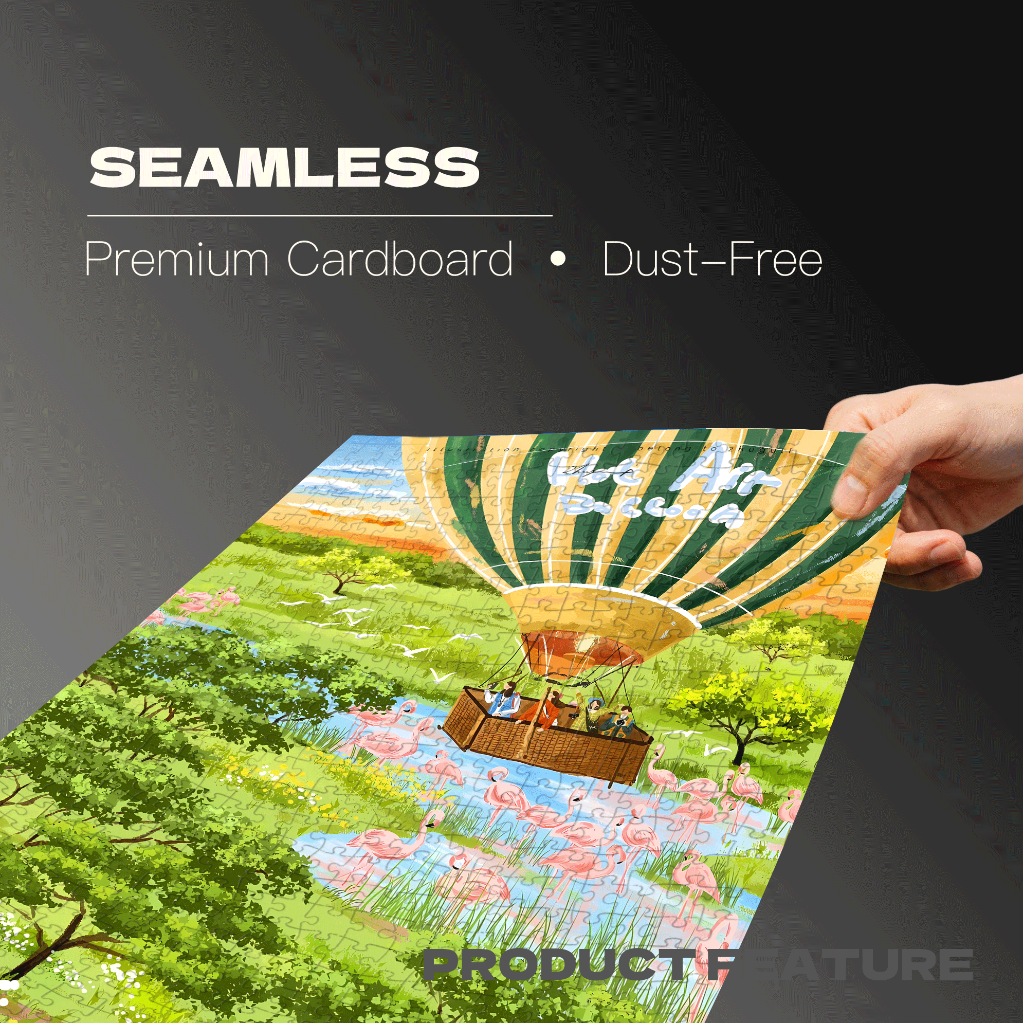 Poems of Migration 500pcs/1000pcs Jigsaw Puzzle, Scratch-Resistant, Interactive Family Game & Brain-Boosting DIY Decor, Perfect for Halloween, Christmas & New Year Gifts, Family Puzzle Game