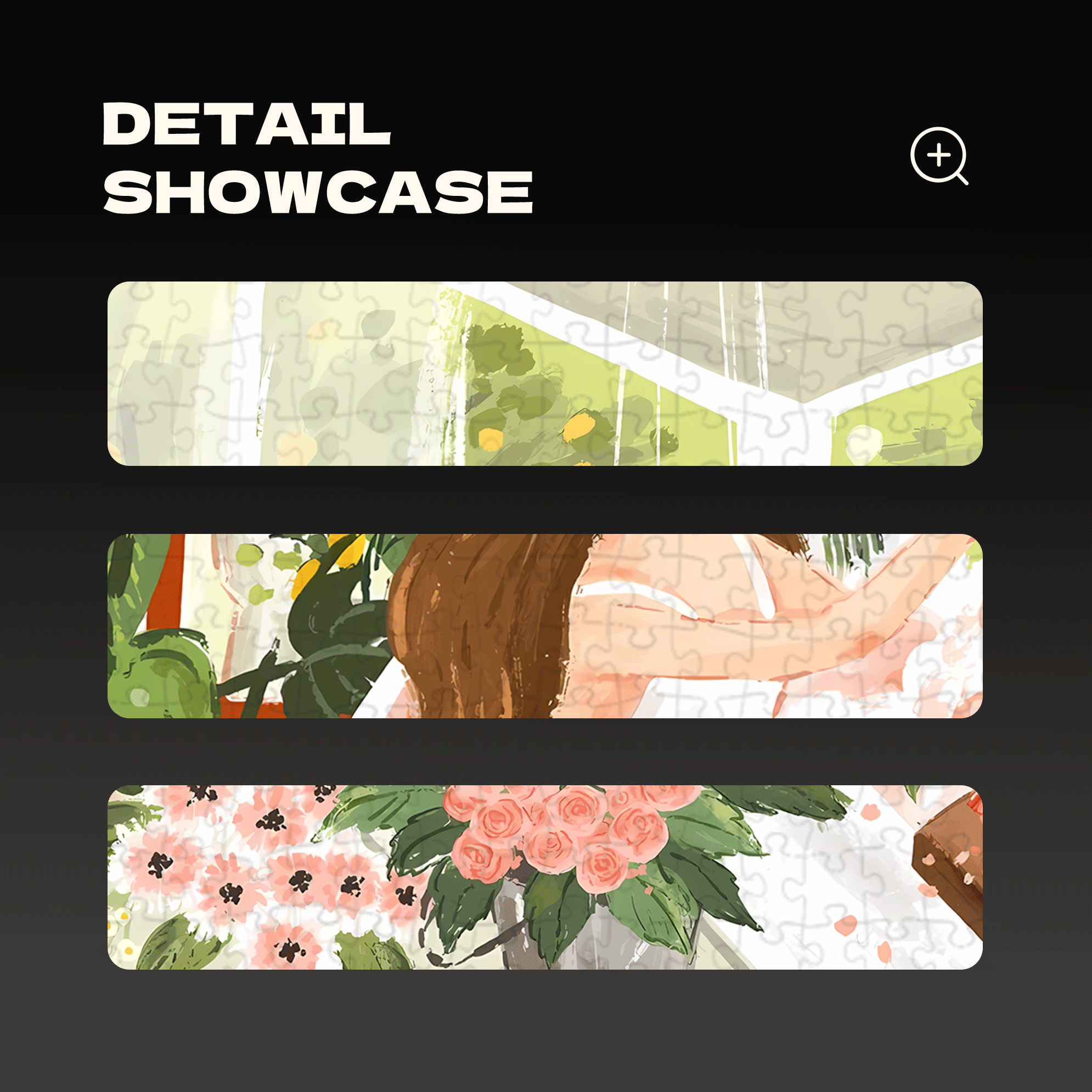 Rose Bubble Bath 500pcs/1000pcs Jigsaw Puzzle, Scratch-Resistant, Interactive Family Game & Brain-Boosting DIY Decor, Perfect for Halloween, Christmas & New Year Gifts, Family Puzzle Game