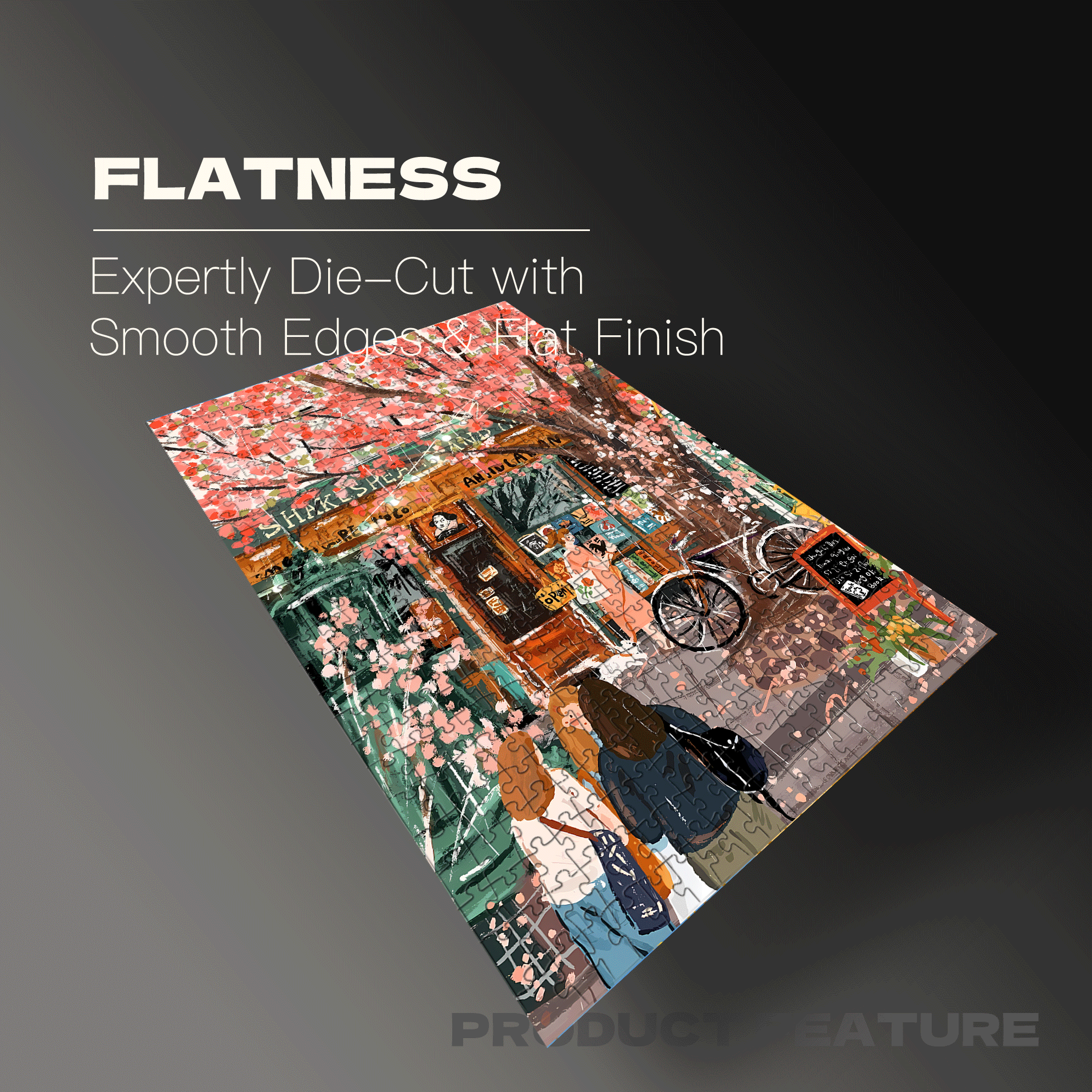 Shakespeare On A Rainy Day 500pcs/1000pcs Jigsaw Puzzle, Scratch-Resistant, Interactive Family Game & Brain-Boosting DIY Decor, Perfect for Halloween, Christmas & New Year Gifts, Family Puzzle Game