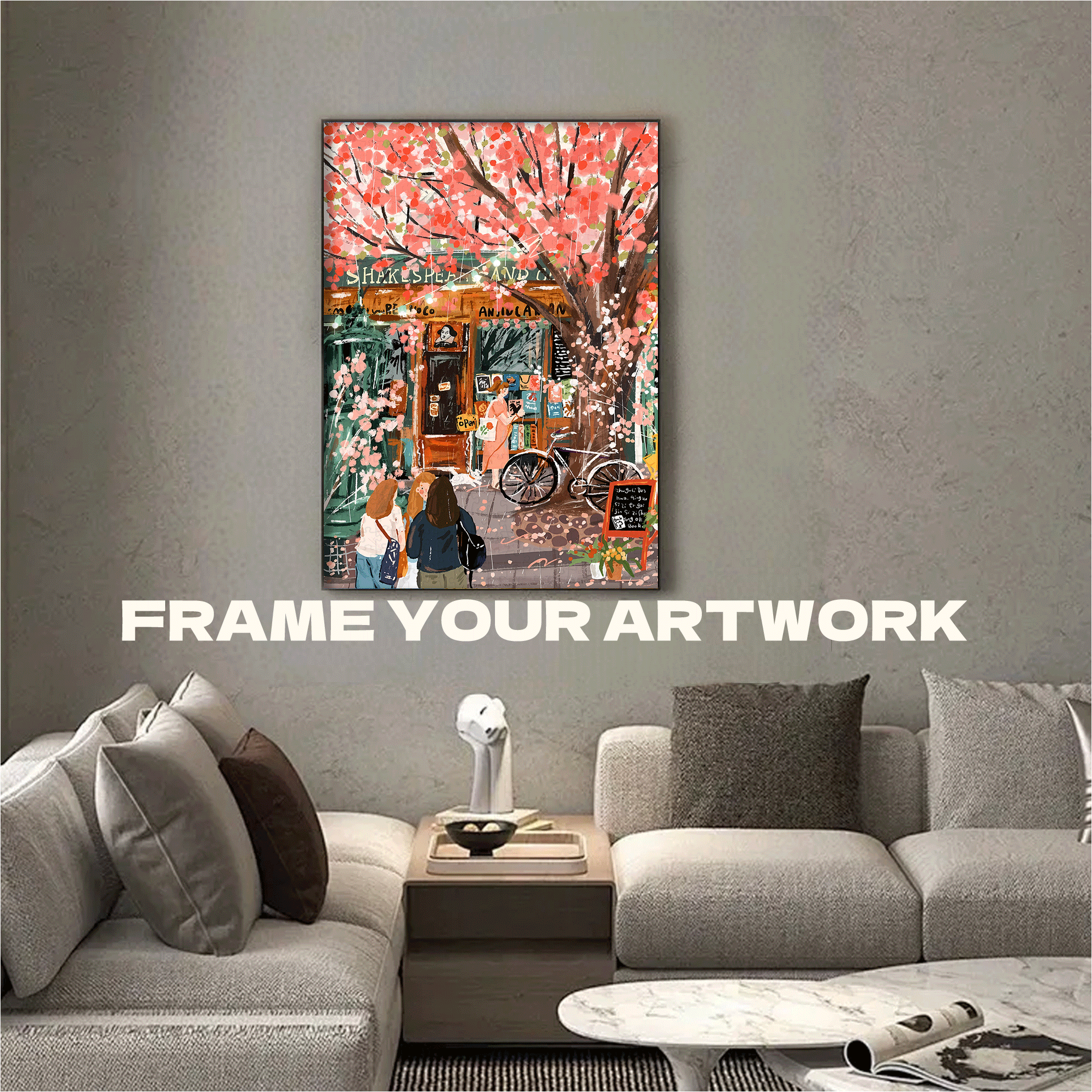 Shakespeare On A Rainy Day 500pcs/1000pcs Jigsaw Puzzle, Scratch-Resistant, Interactive Family Game & Brain-Boosting DIY Decor, Perfect for Halloween, Christmas & New Year Gifts, Family Puzzle Game