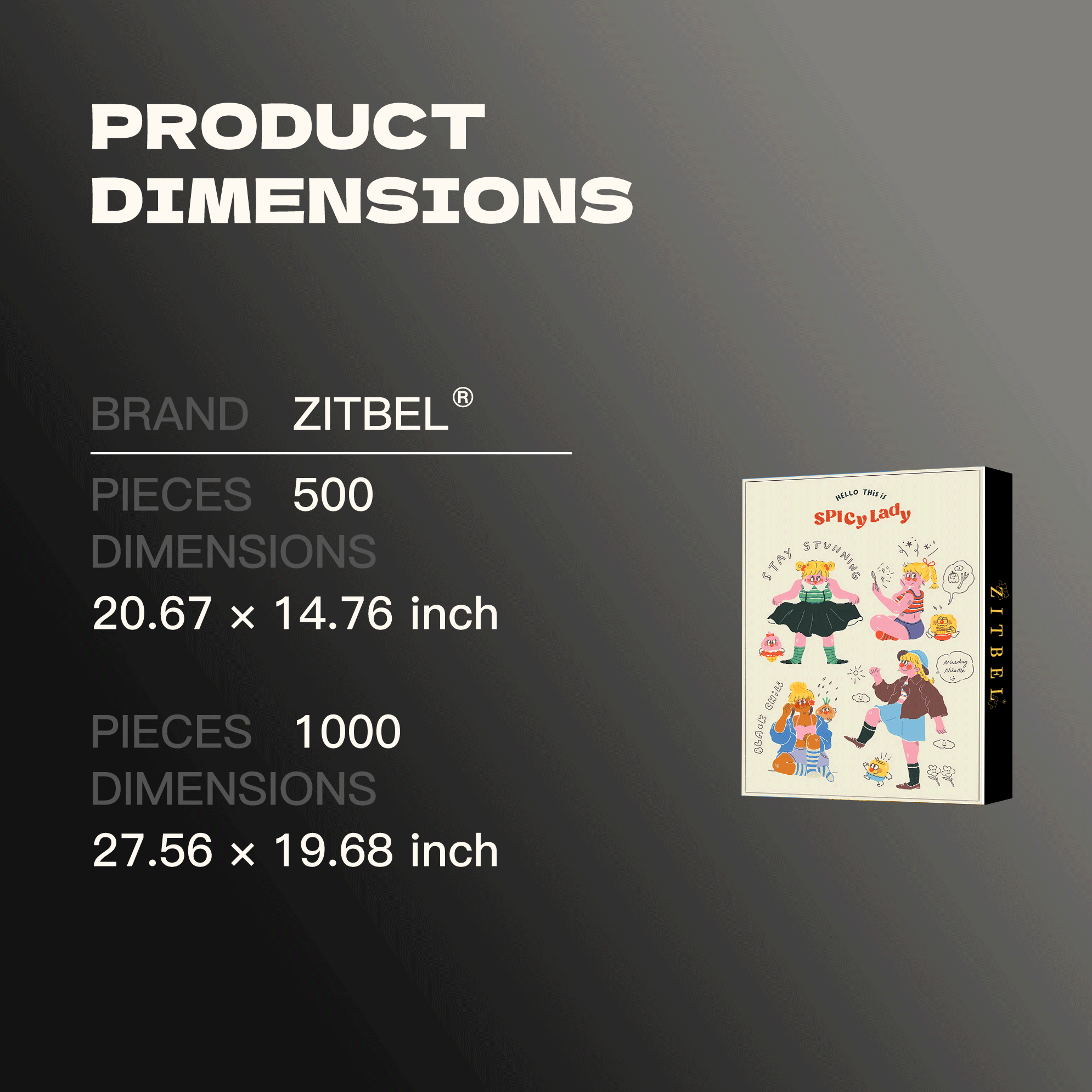 Spicy Lady 500pcs/1000pcs Jigsaw Puzzle, Scratch-Resistant, Interactive Family Game & Brain-Boosting DIY Decor, Perfect for Halloween, Christmas & New Year Gifts, Family Puzzle Game