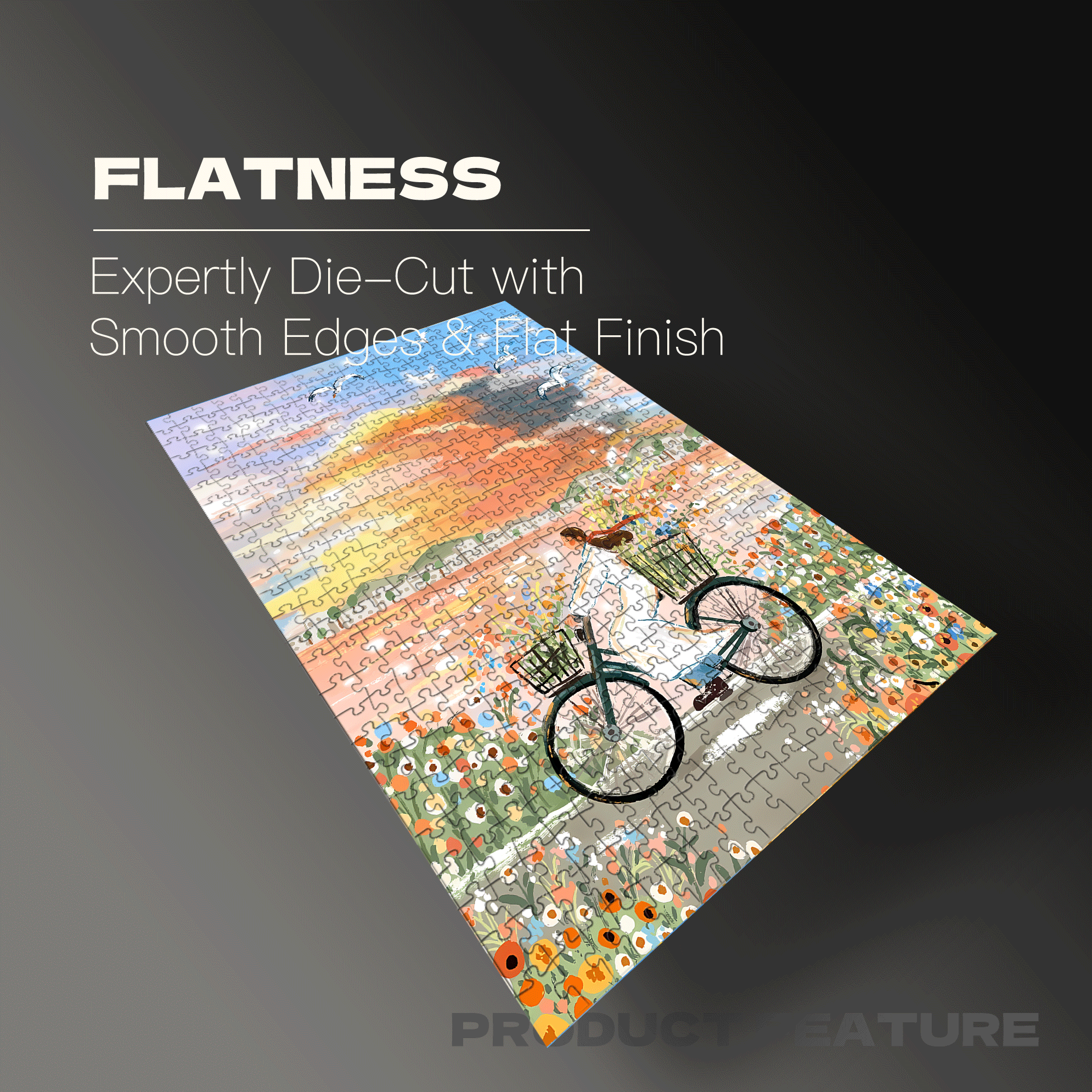 Spring Breeze All the Way 500pcs/1000pcs Jigsaw Puzzle, Scratch-Resistant, Interactive Family Game & Brain-Boosting DIY Decor, Perfect for Halloween, Christmas & New Year Gifts, Family Puzzle Game