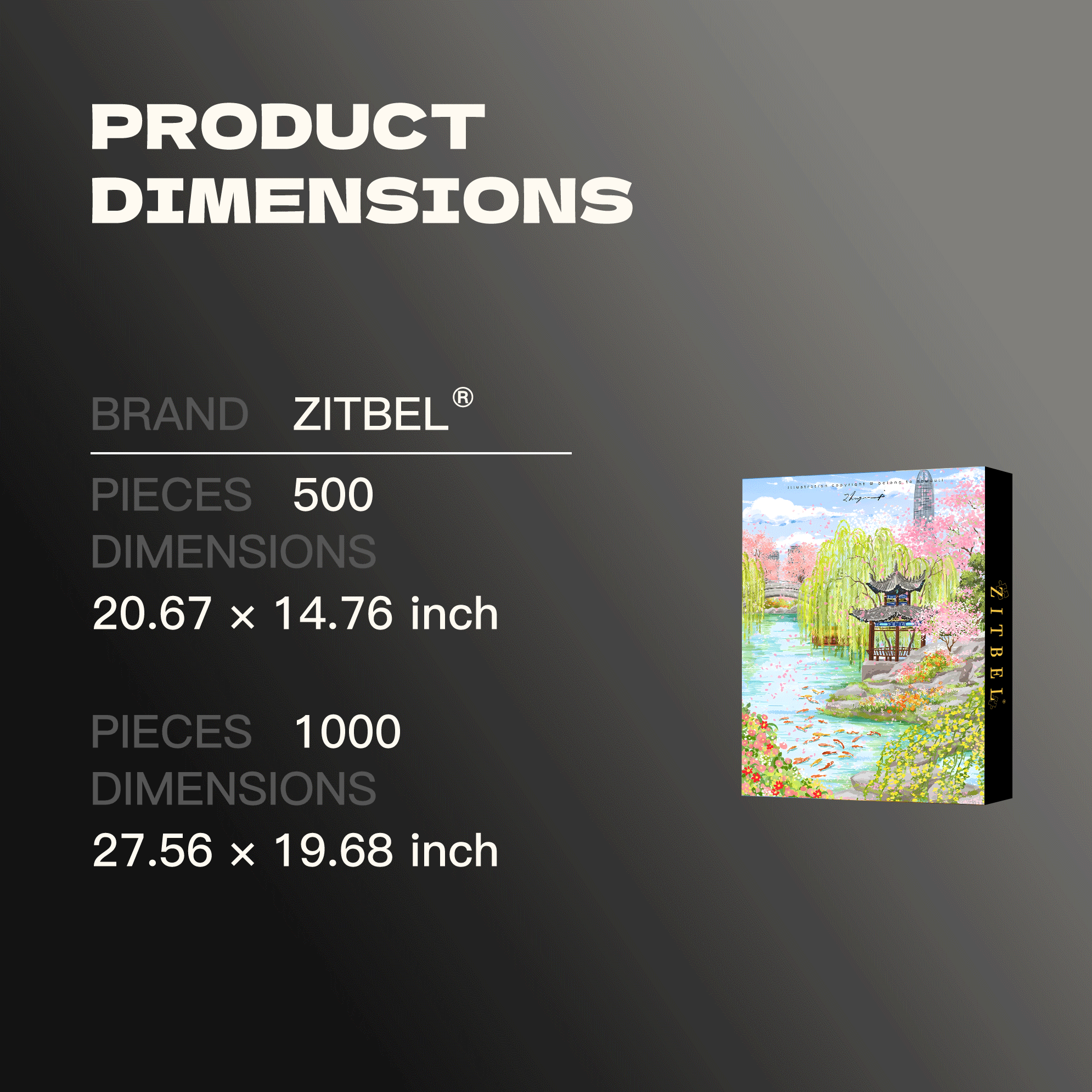 Spring Breeze Pavilion 500pcs/1000pcs Jigsaw Puzzle, Scratch-Resistant, Interactive Family Game & Brain-Boosting DIY Decor, Perfect for Halloween, Christmas & New Year Gifts, Family Puzzle Game