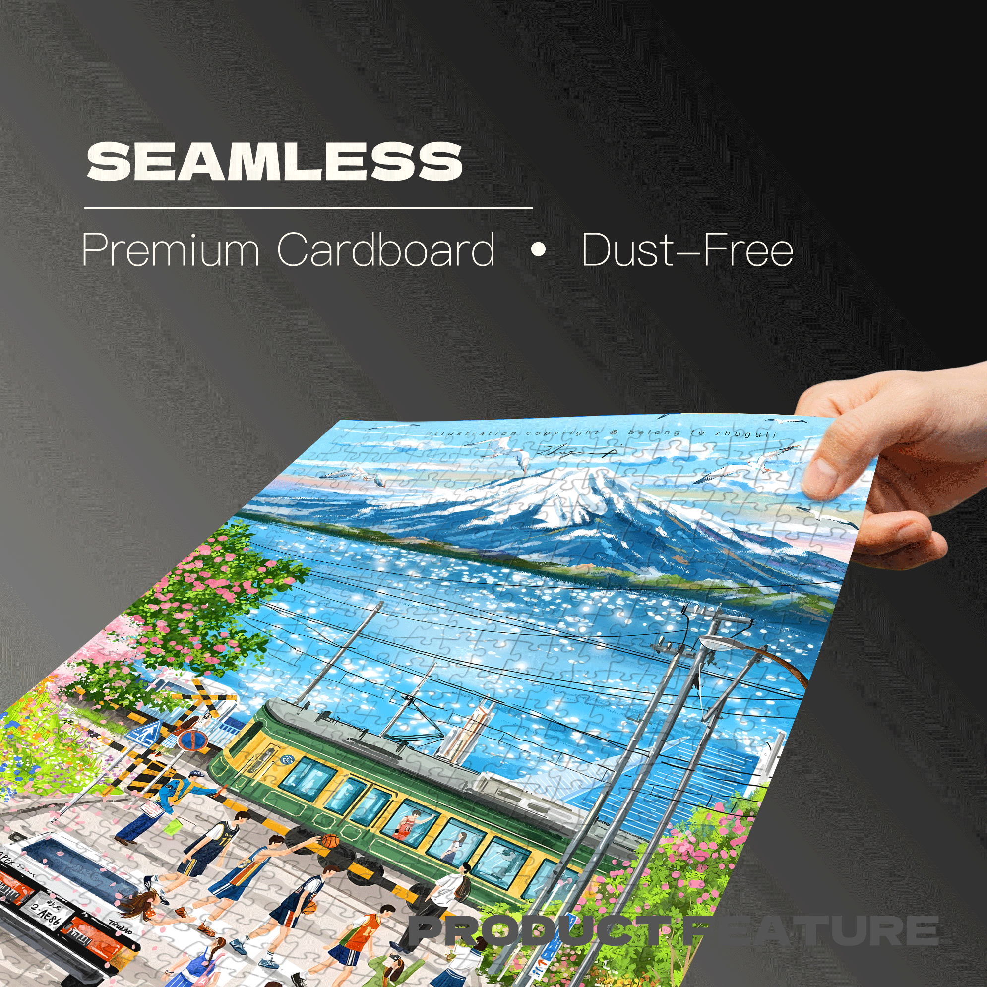 Summer Has Arrived 2 500pcs/1000pcs Jigsaw Puzzle, Scratch-Resistant, Interactive Family Game & Brain-Boosting DIY Decor, Perfect for Halloween, Christmas & New Year Gifts, Family Puzzle Game