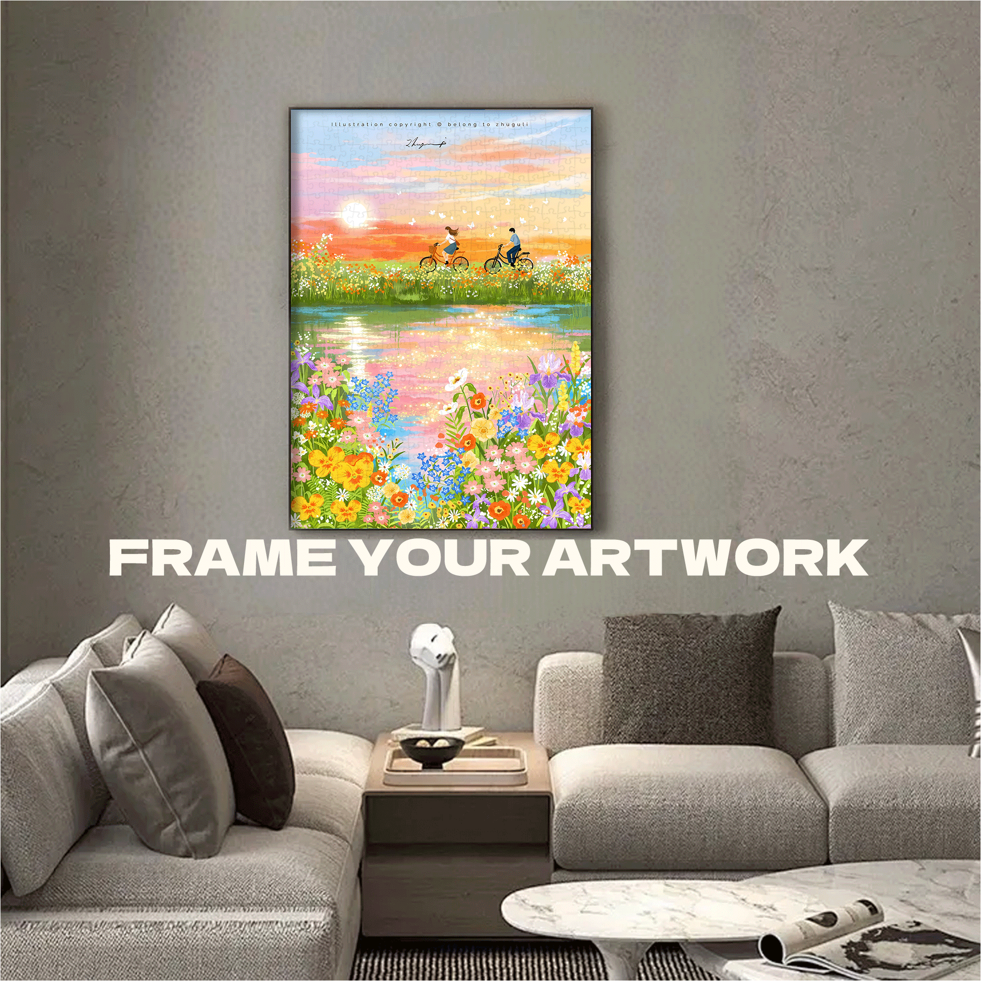 Summer Has Arrived 4 500pcs/1000pcs Jigsaw Puzzle, Scratch-Resistant, Interactive Family Game & Brain-Boosting DIY Decor, Perfect for Halloween, Christmas & New Year Gifts, Family Puzzle Game