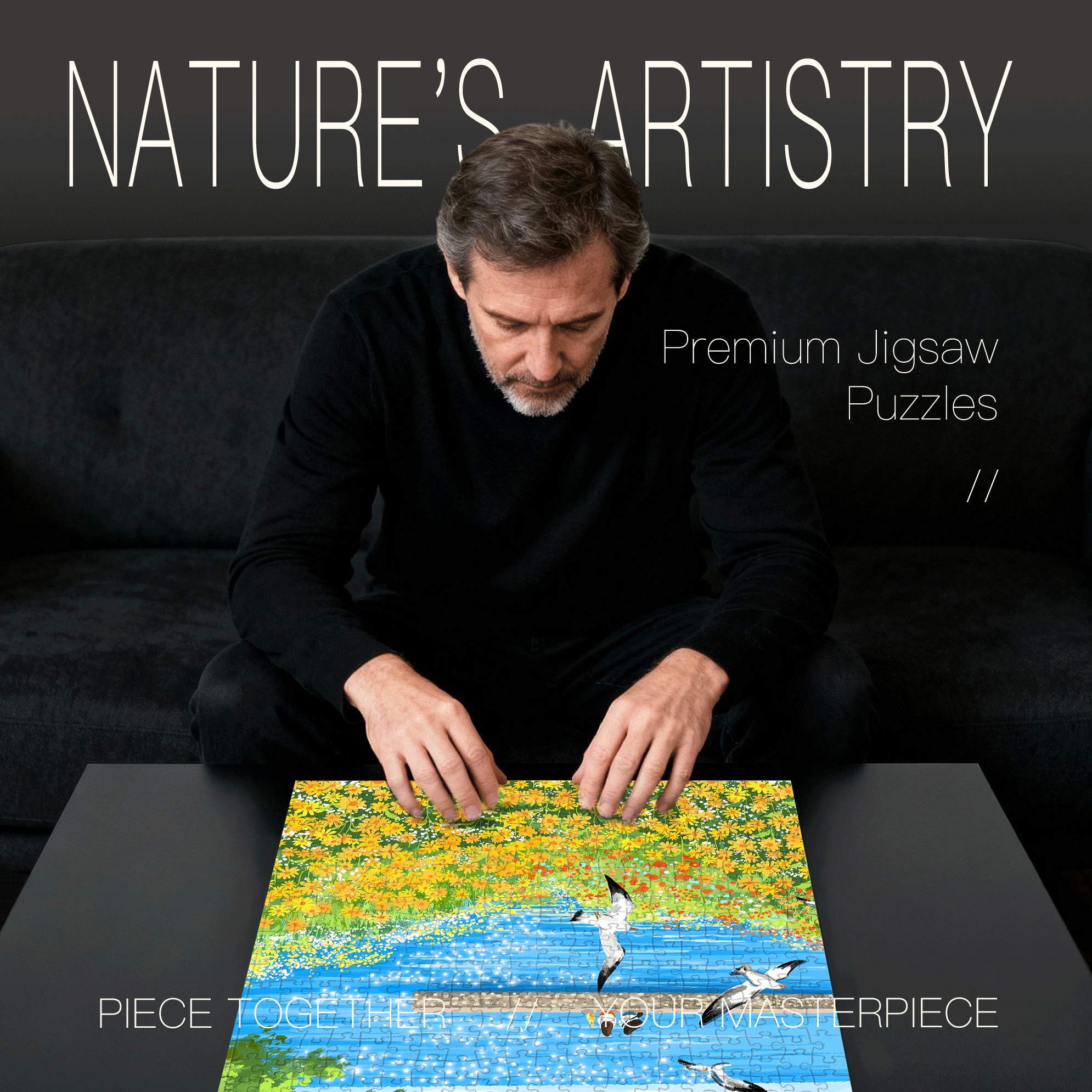 Summer Has Arrived 5 500pcs/1000pcs Jigsaw Puzzle, Scratch-Resistant, Interactive Family Game & Brain-Boosting DIY Decor, Perfect for Halloween, Christmas & New Year Gifts, Family Puzzle Game