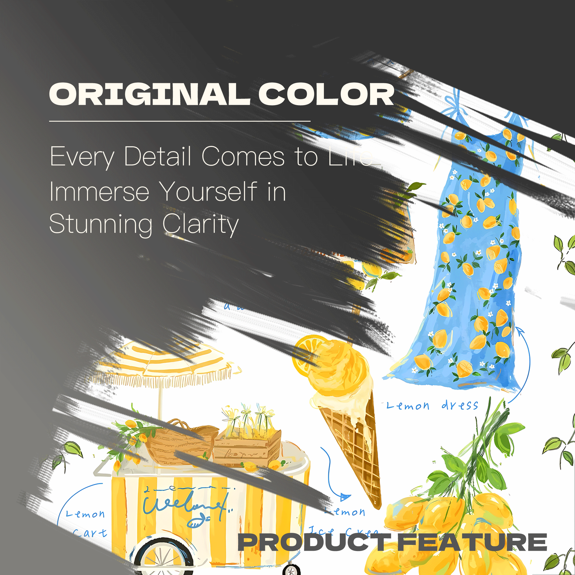 Summer Limited Edition Lemon Scent 500pcs/1000pcs Jigsaw Puzzle, Scratch-Resistant, Interactive Family Game & Brain-Boosting DIY Decor, Perfect for Halloween, Christmas & New Year Gifts, Family Puzzle Game