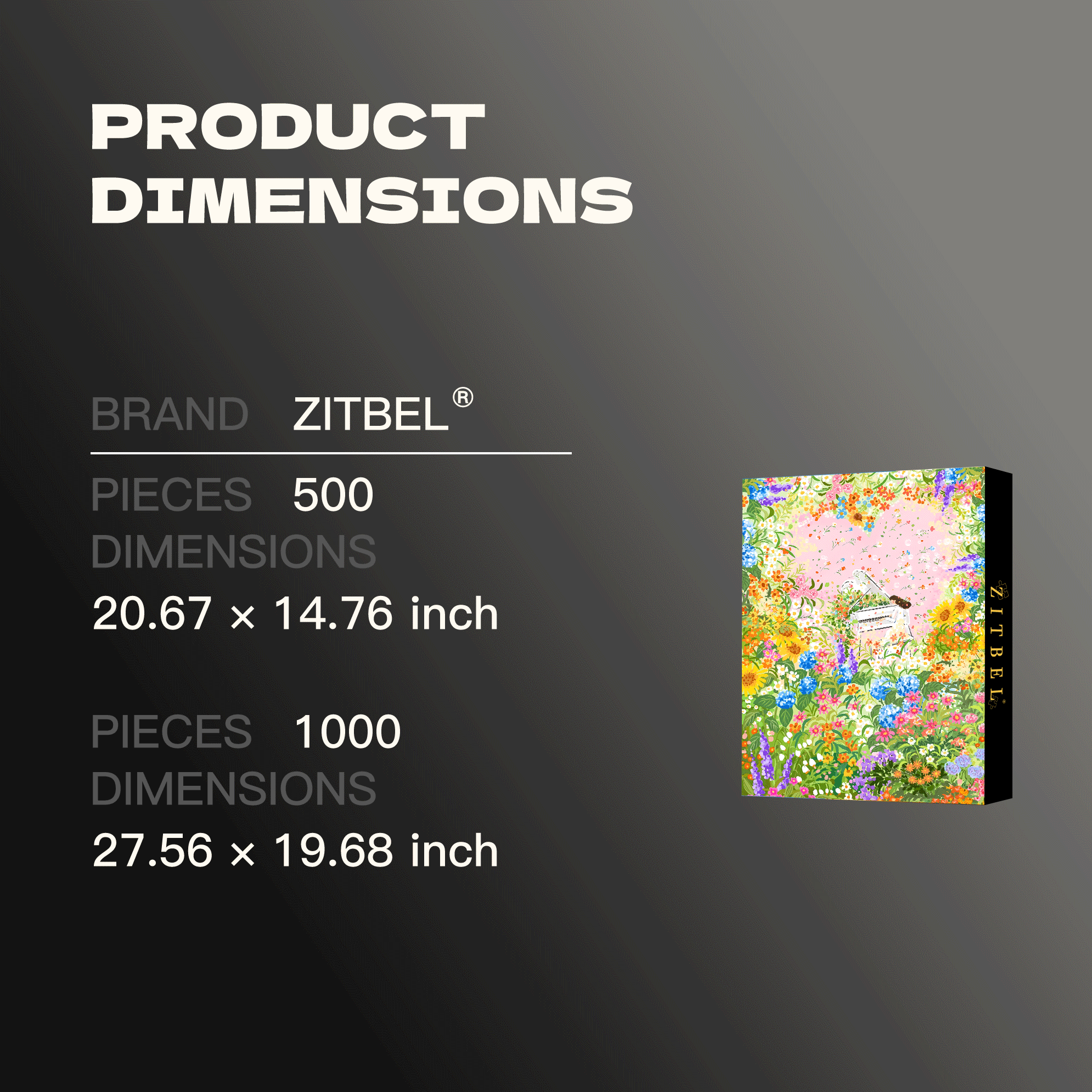 Surrounded By Flowers 500pcs/1000pcs Jigsaw Puzzle, Scratch-Resistant, Interactive Family Game & Brain-Boosting DIY Decor, Perfect for Halloween, Christmas & New Year Gifts, Family Puzzle Game