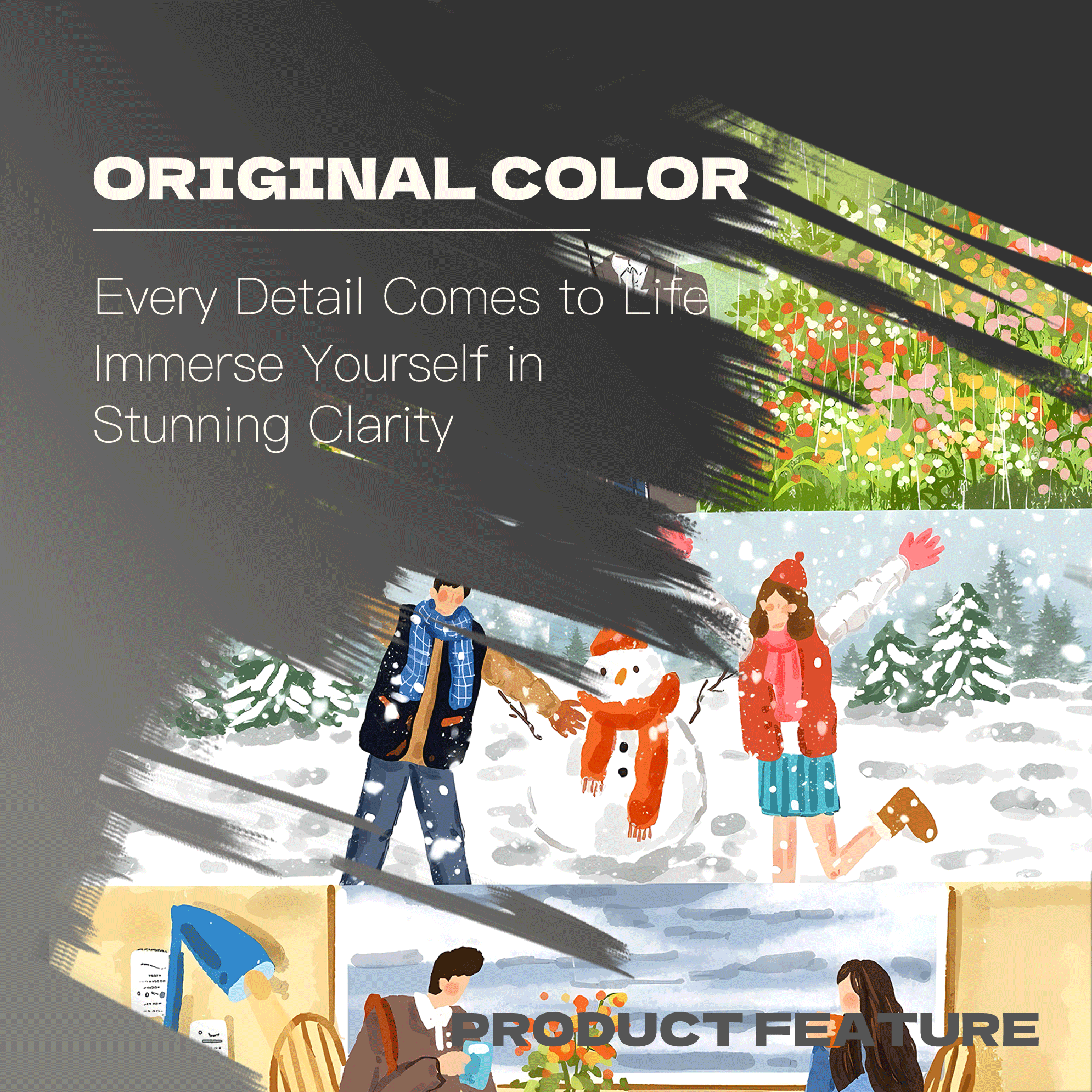 Sweet Seasons 500pcs/1000pcs Jigsaw Puzzle, Scratch-Resistant, Interactive Family Game & Brain-Boosting DIY Decor, Perfect for Halloween, Christmas & New Year Gifts, Family Puzzle Game