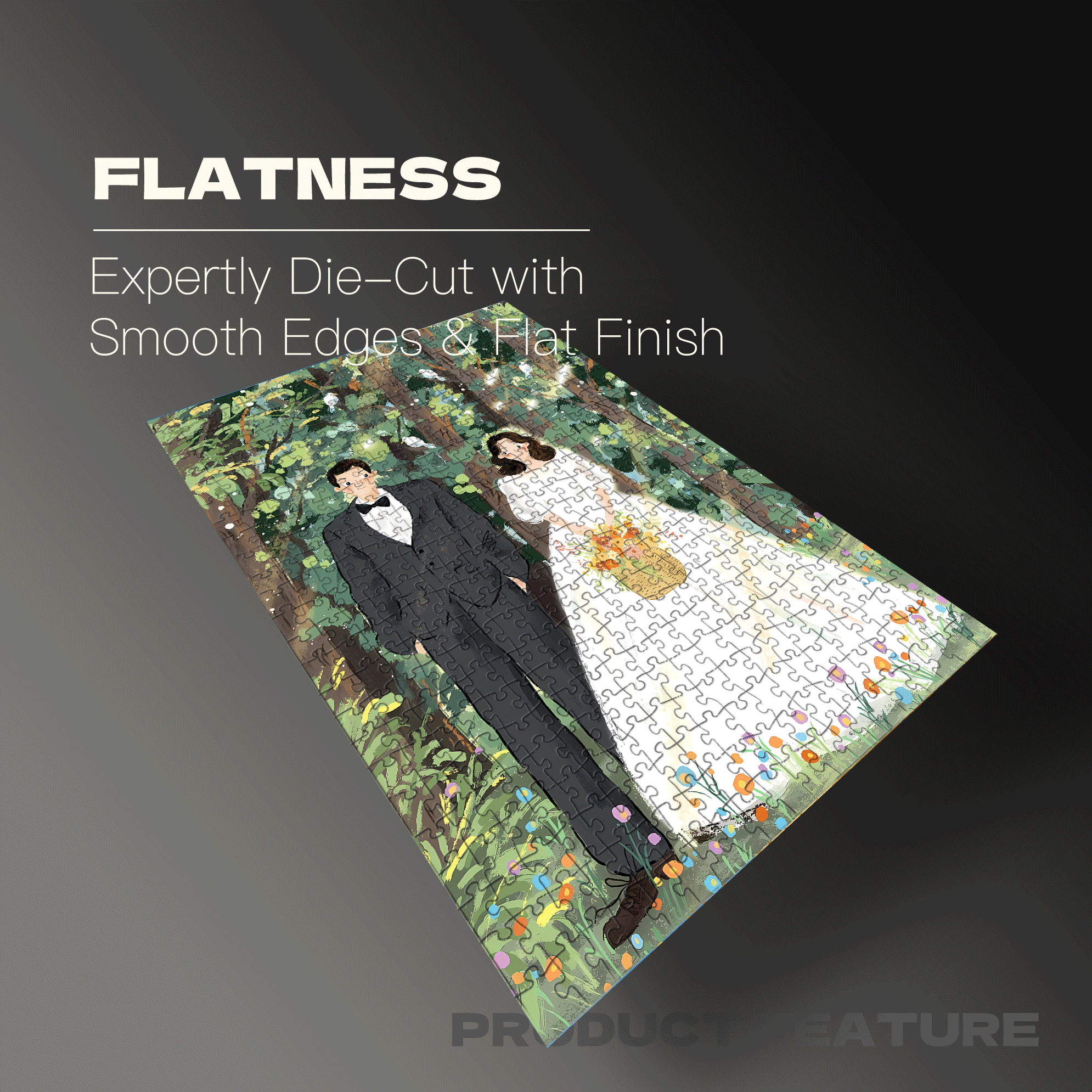 Sweetness In The Forest 500pcs/1000pcs Jigsaw Puzzle, Scratch-Resistant, Interactive Family Game & Brain-Boosting DIY Decor, Perfect for Halloween, Christmas & New Year Gifts, Family Puzzle Game