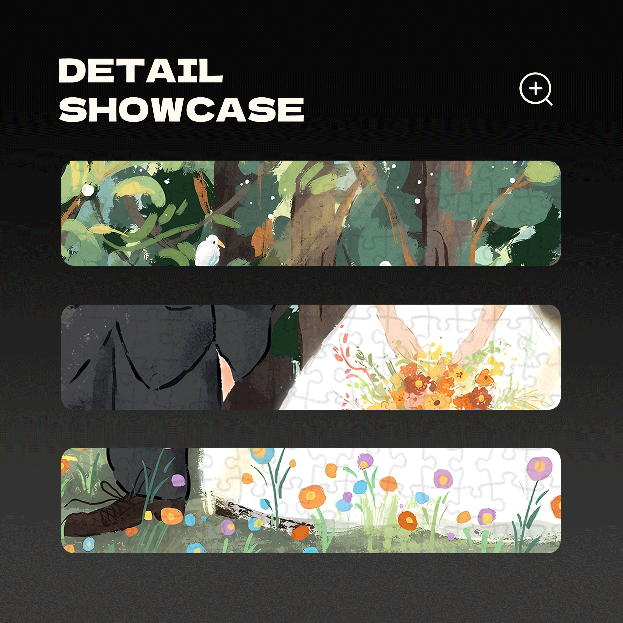 Sweetness In The Forest 500pcs/1000pcs Jigsaw Puzzle, Scratch-Resistant, Interactive Family Game & Brain-Boosting DIY Decor, Perfect for Halloween, Christmas & New Year Gifts, Family Puzzle Game