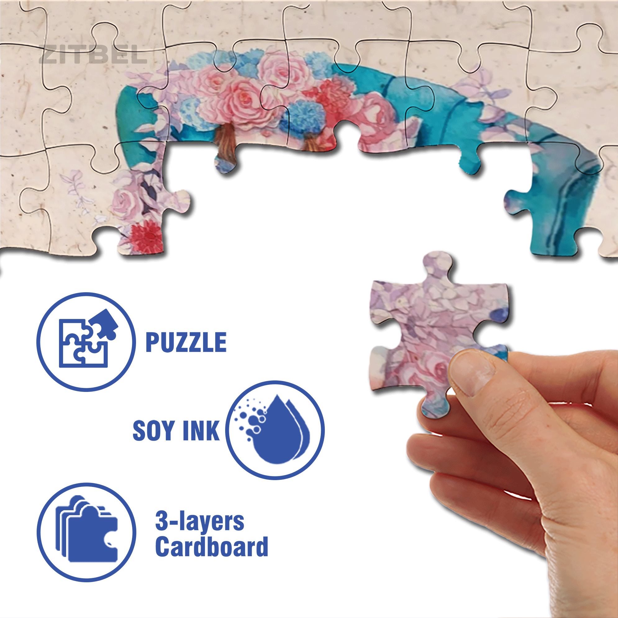 Blossoming On The Sofa 500pcs/1000pcs Jigsaw Puzzle, Scratch-Resistant, Interactive Family Game & Brain-Boosting DIY Decor, Perfect for Halloween, Christmas & New Year Gifts, Family Puzzle Game