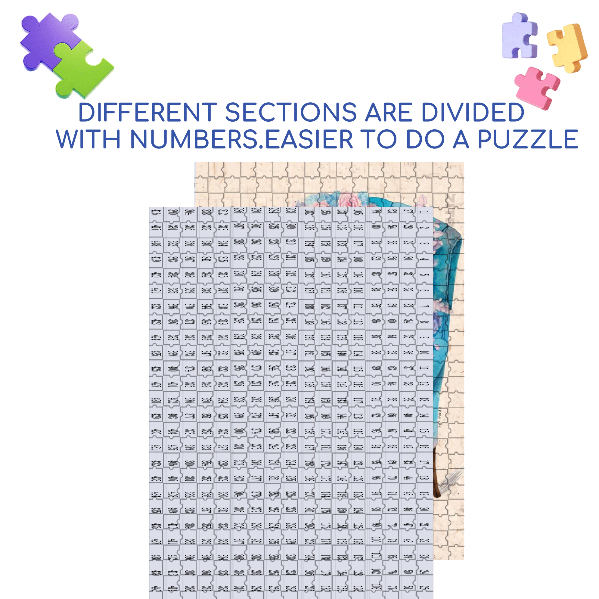 Blossoming On The Sofa 500pcs/1000pcs Jigsaw Puzzle, Scratch-Resistant, Interactive Family Game & Brain-Boosting DIY Decor, Perfect for Halloween, Christmas & New Year Gifts, Family Puzzle Game